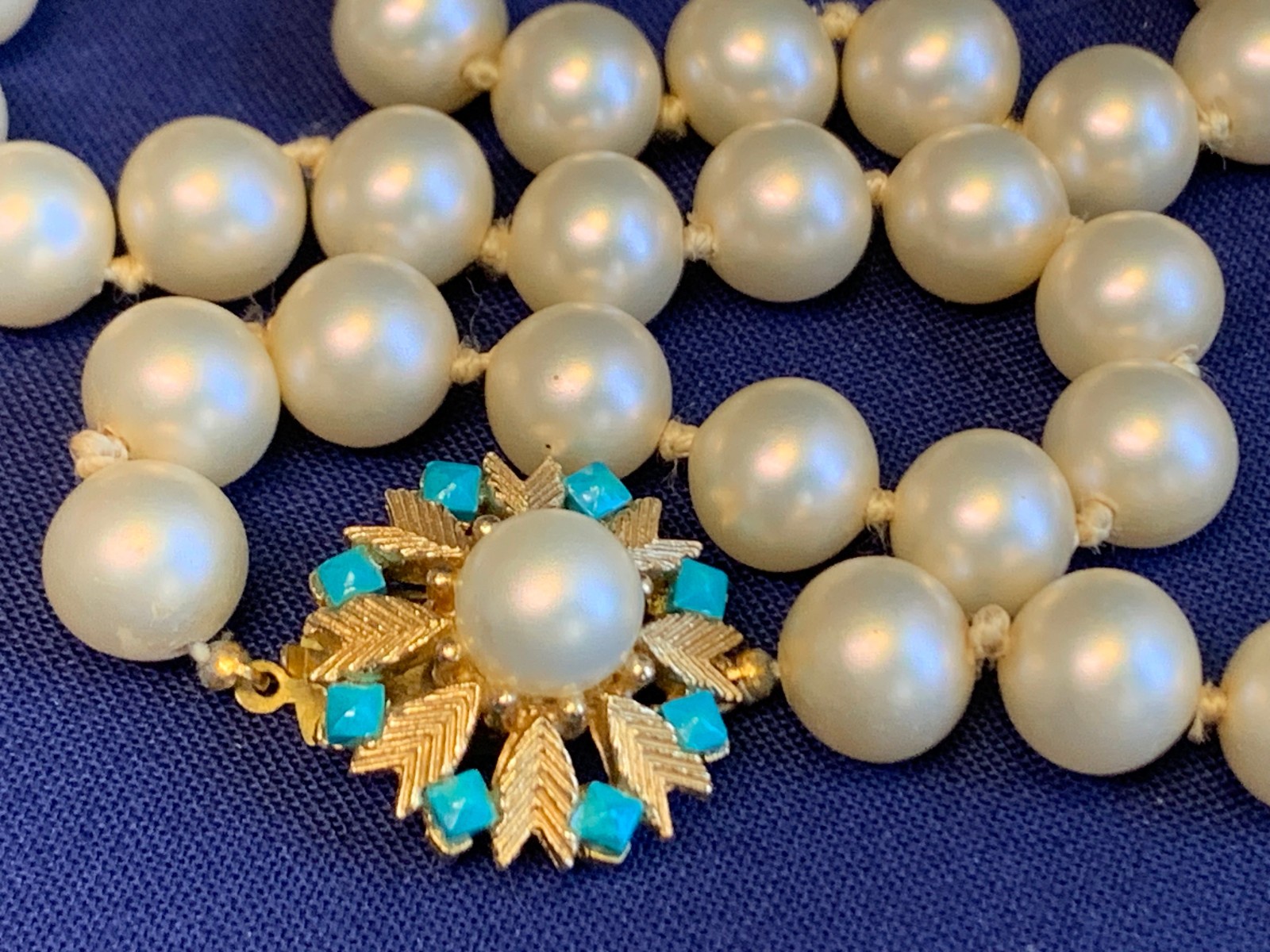 Vtg Costume Jewelry Lot Napier ICO Monet Avon Faux Pearl / Turquoise / Gems