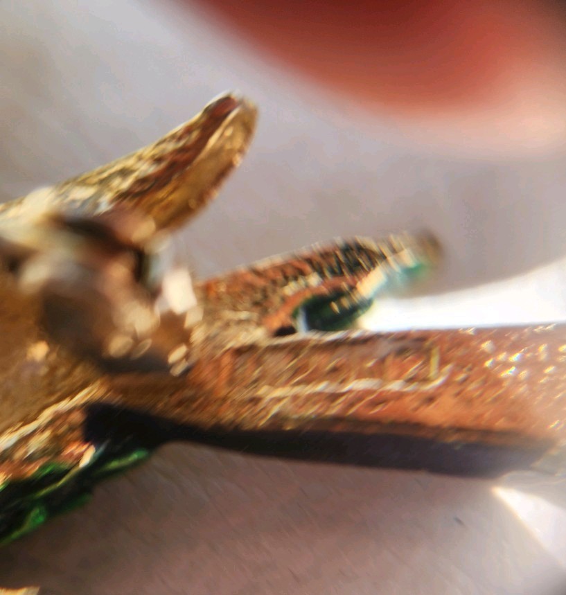 Vtg SPHINX Of England A2012- Swallowtail Bird Brooch 2 missing Rhinestones