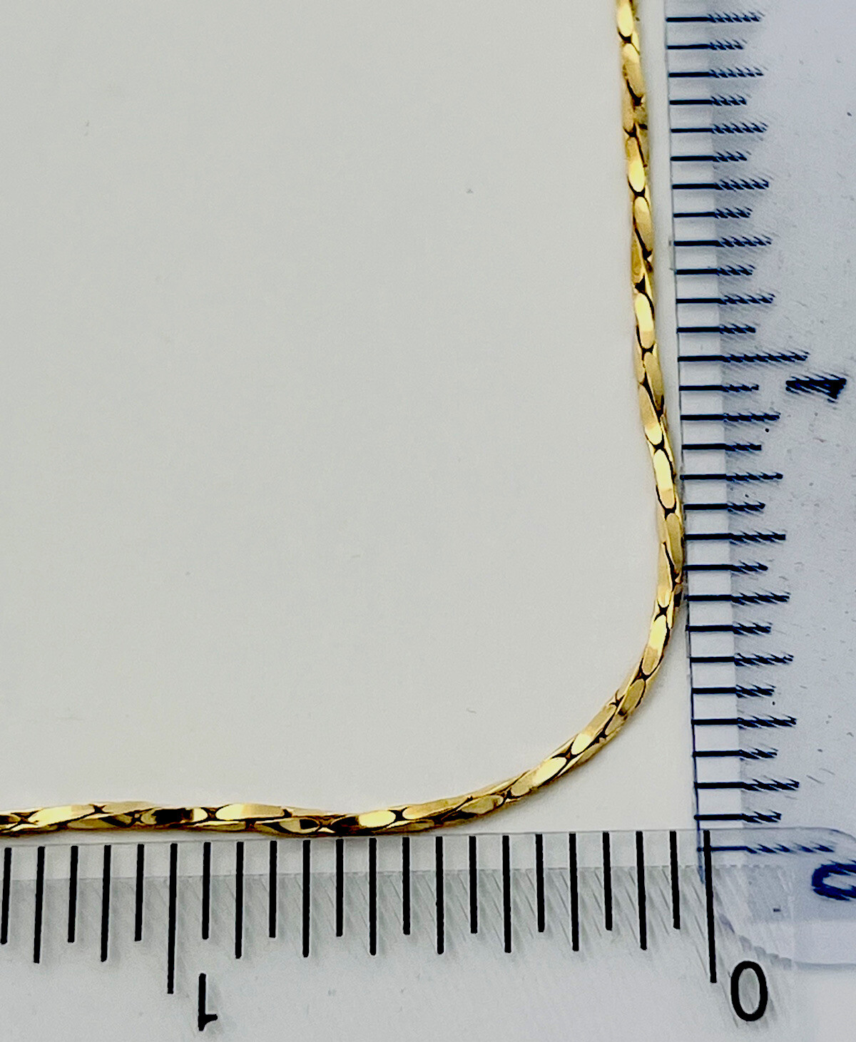 DaneCraft 24KT Gold Over 925 Sterling Silver Twist Cobra Necklace 18”