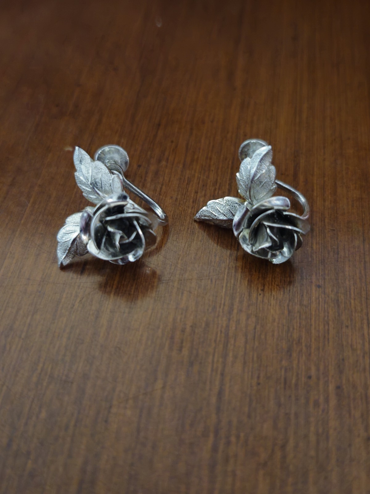 Vintage Bond Boyd 925 Sterling Silver Brooch And Screw Earrings Set