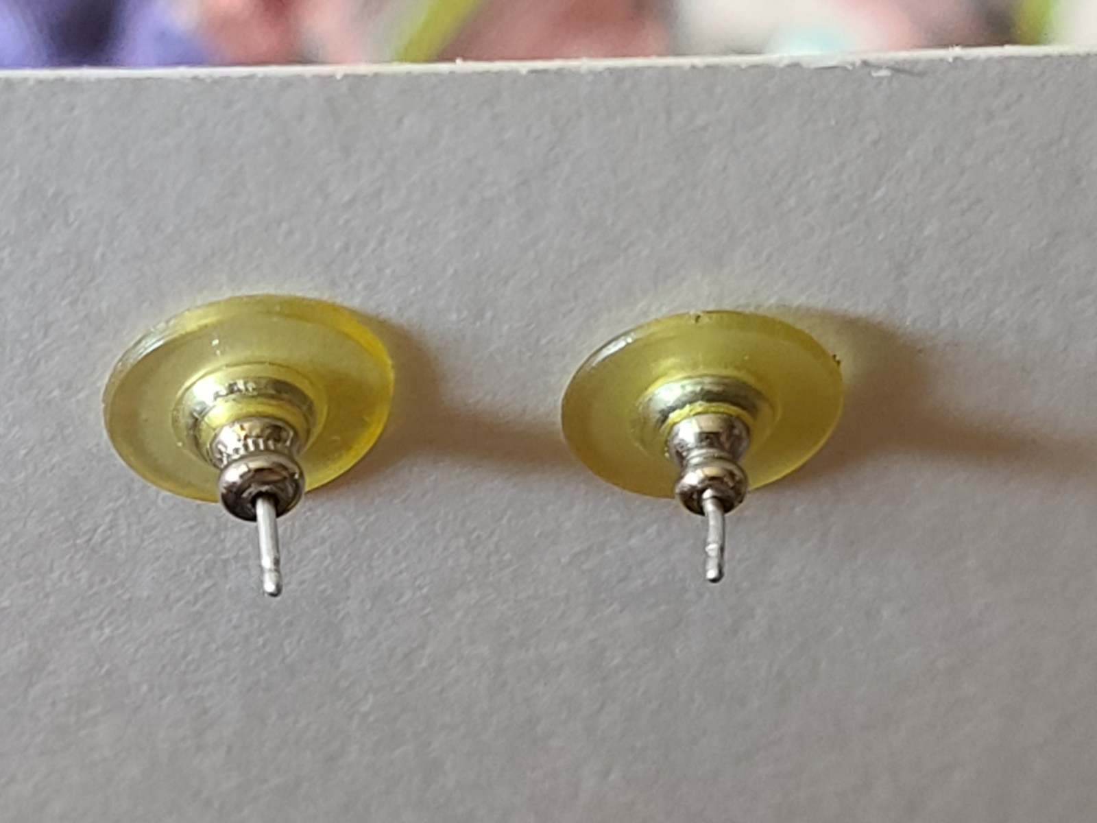 Vintage Sterling Silver Paua Shell Fan Dangle Stud Earrings Southwestern Style
