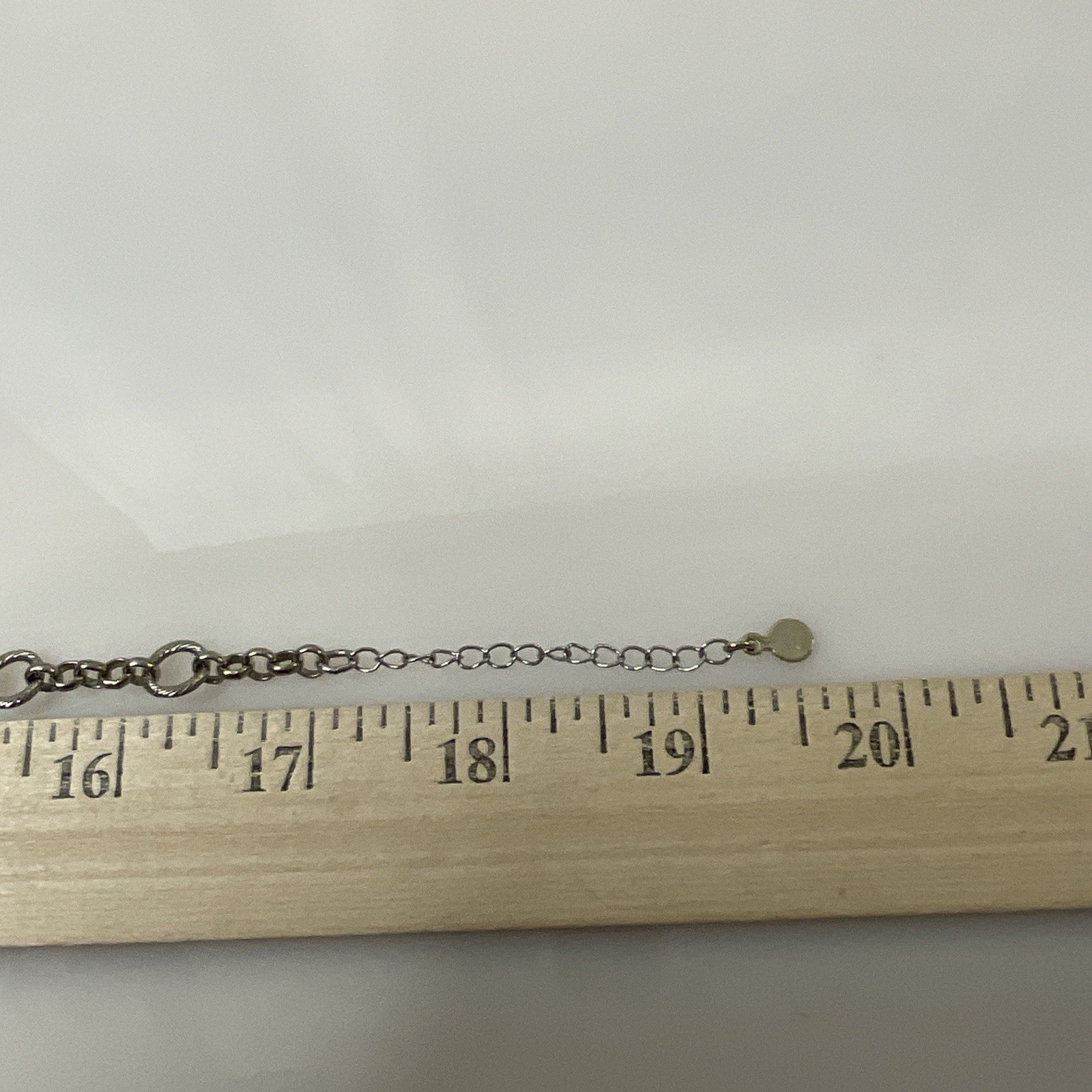 LOFT Multicolor Glass Rhinestone Necklace Silver Tone Adjustable 17” – 19”