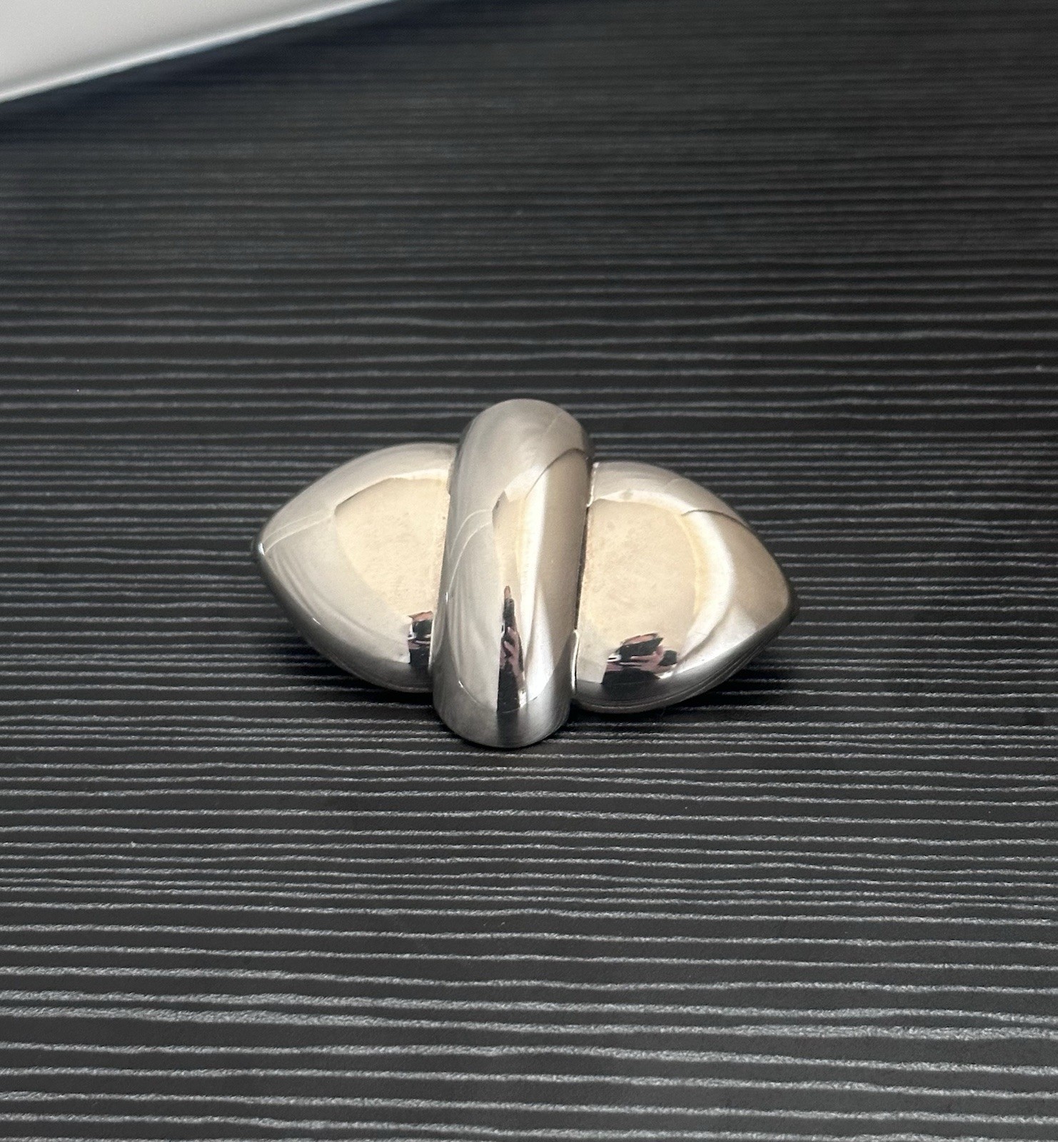 Vintage MCM Sterling Silver Minimalistic Sculptural Brooch