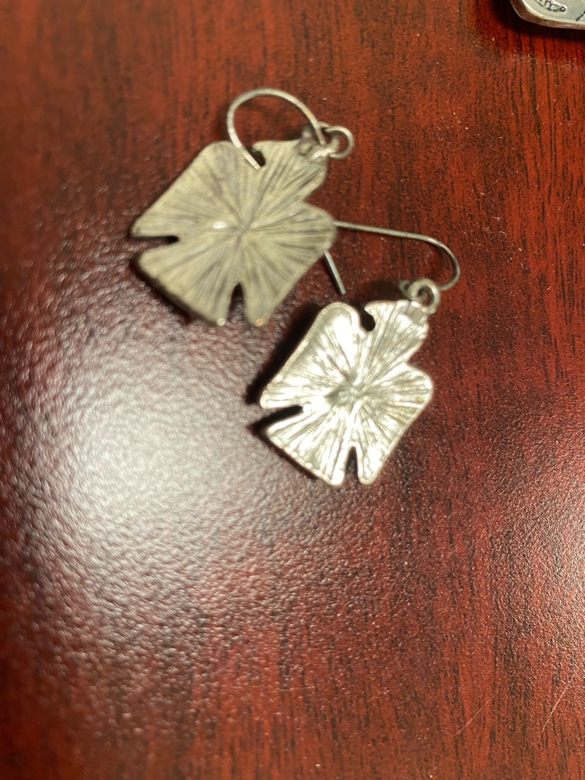 Silver Tone Southwest Style Thunderbird Pendant/Brooch Earrings Faux Turquoise