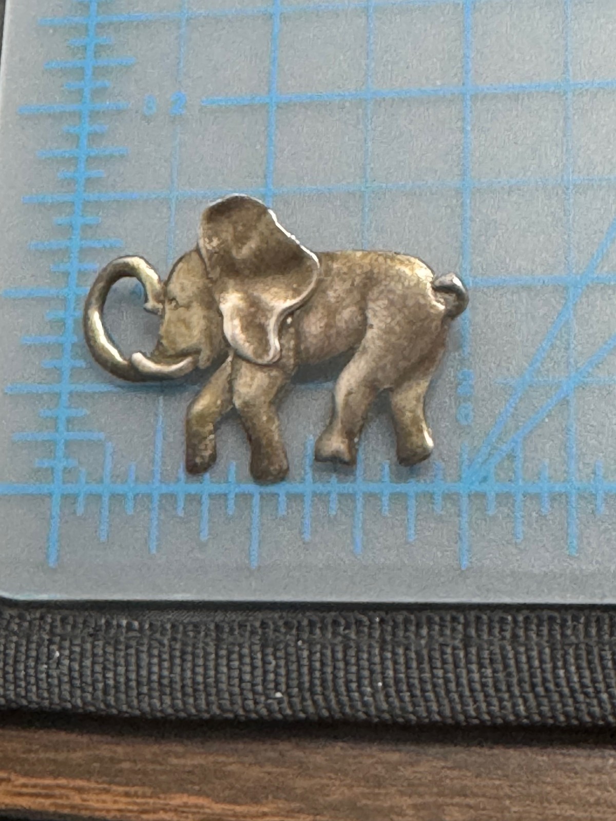C-081 VINTAGE 925 Sterling Silver Elephant Brooch Pin Safari Figural Jewelry
