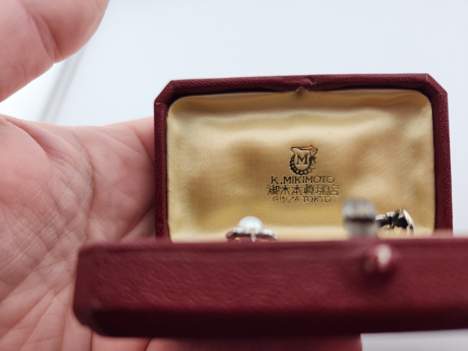 Vintage Mikimoto Pearl Earrings Sterling Silver M S Mark With Box Stunning Gift