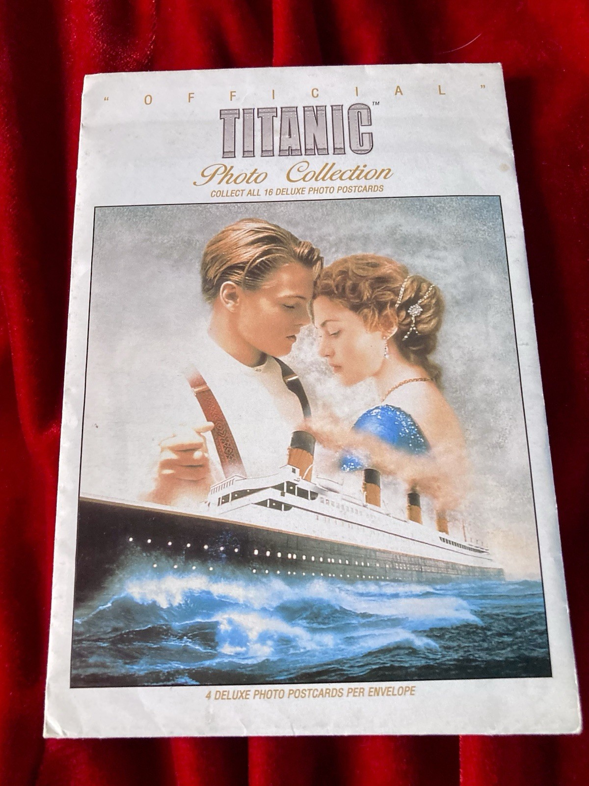 VTG Titanic Heart of the Ocean Blue Necklace_New Sealed Pack of FILM Postcards