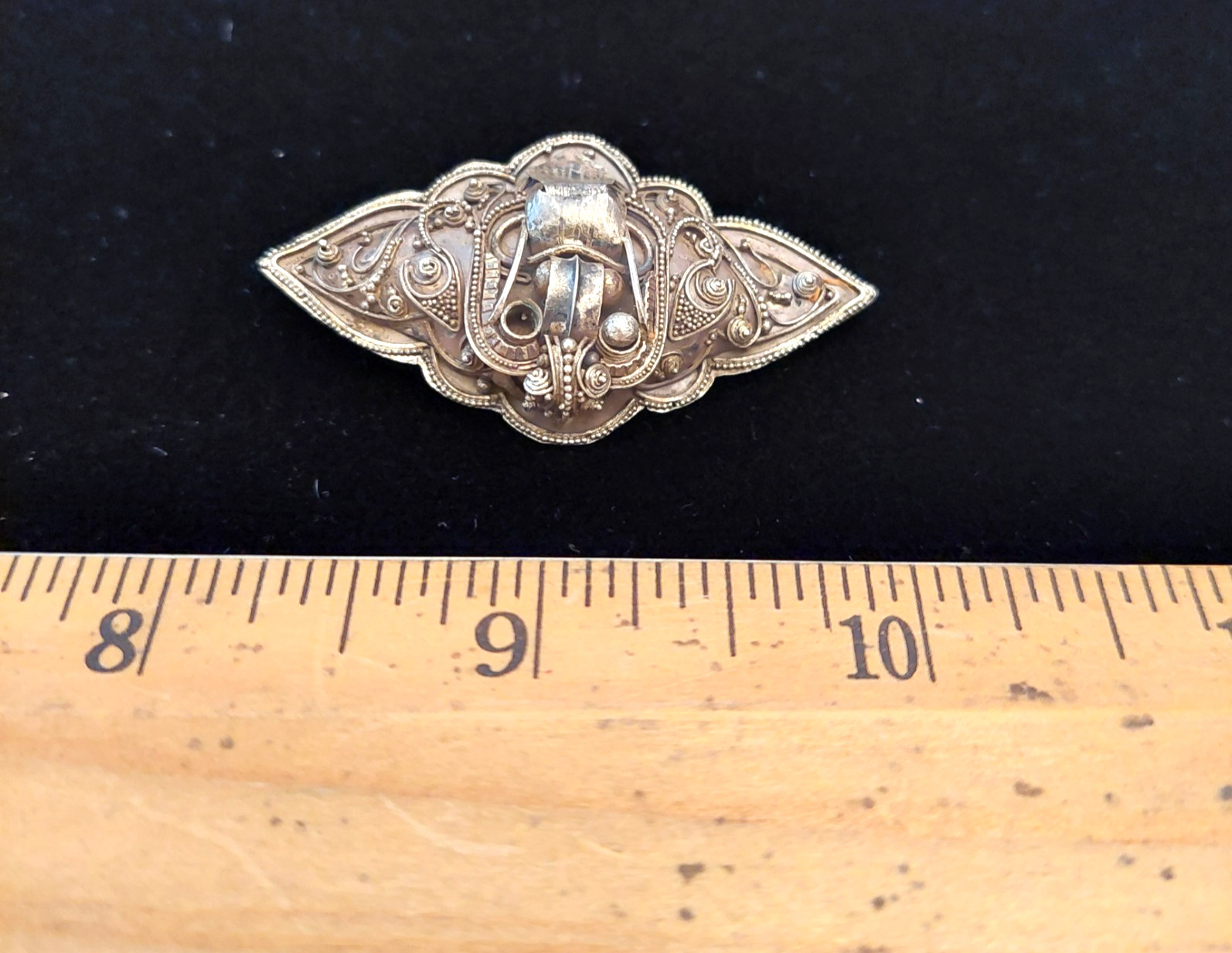 Antique Sterling Silver Late 1800’s Victorian Era Dragon/Bug (?) Brooch