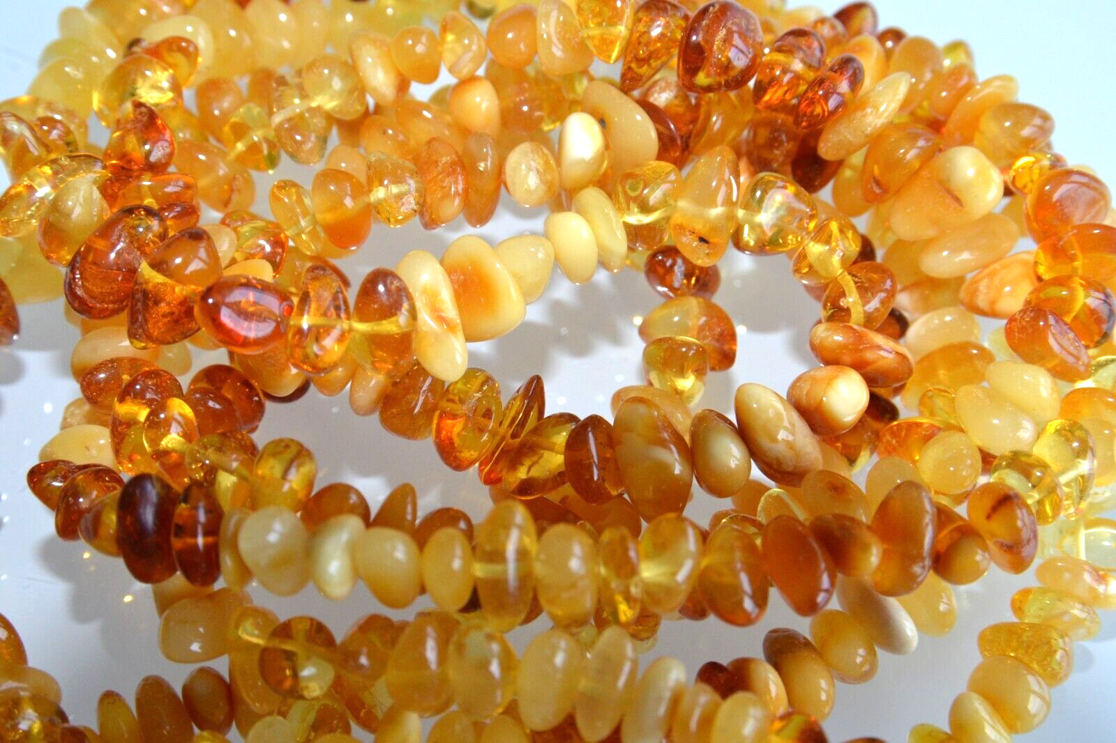 ✅135 cm=42gr RUSSIAN SOVIET BALTIC AMBER BEAD NECKLACE 琥珀 BRACELET STONE PENDANT