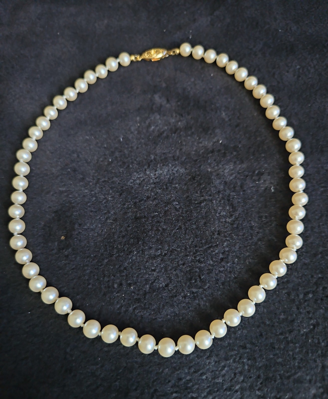 Vintage Faux Pearl Necklaces Lot-5 Pcs, 1950s-1980s, Various Lengths