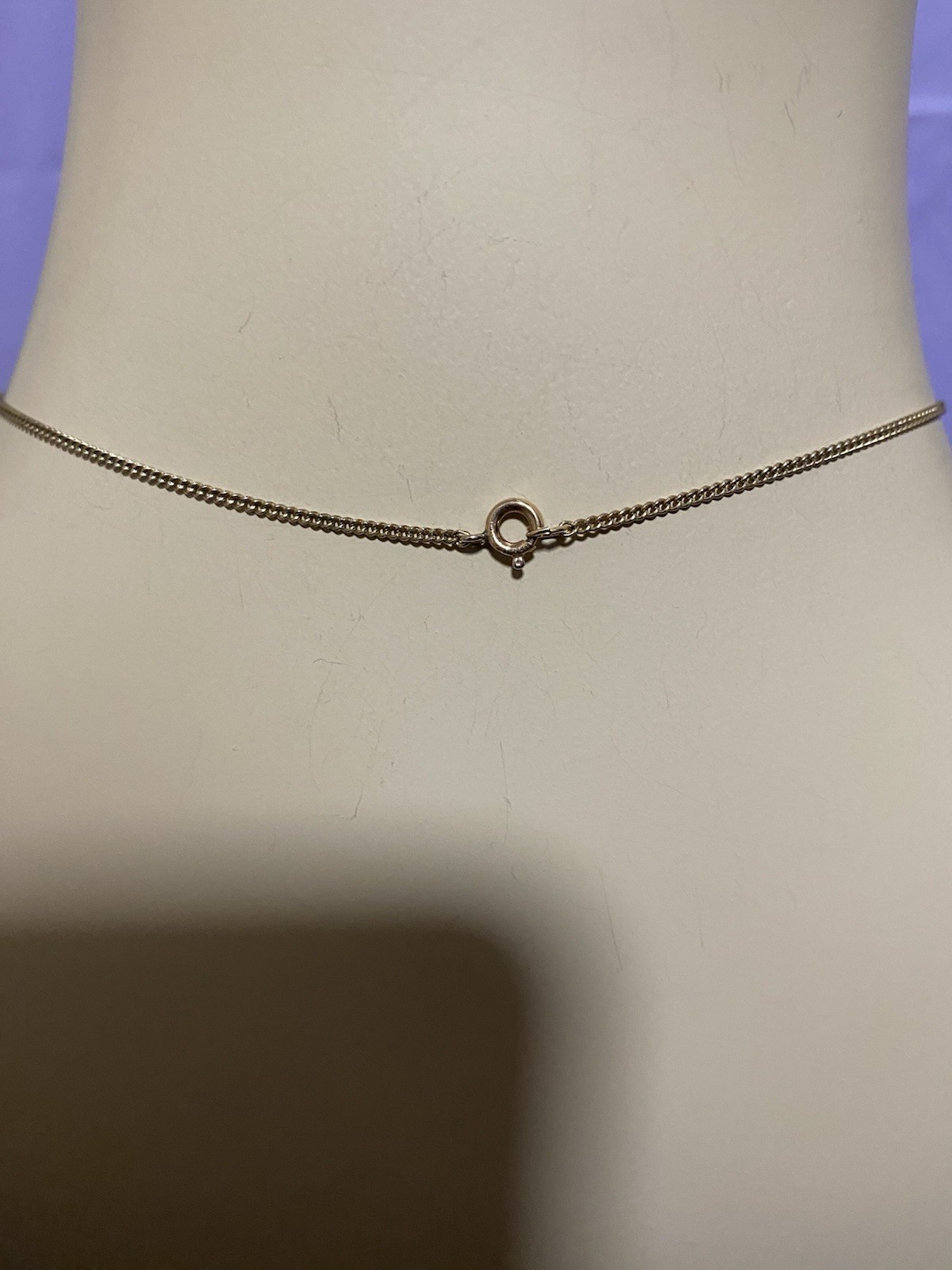 Vintage 12k Gold Filled Pearl Solitaire Necklace Approx 16 Inches
