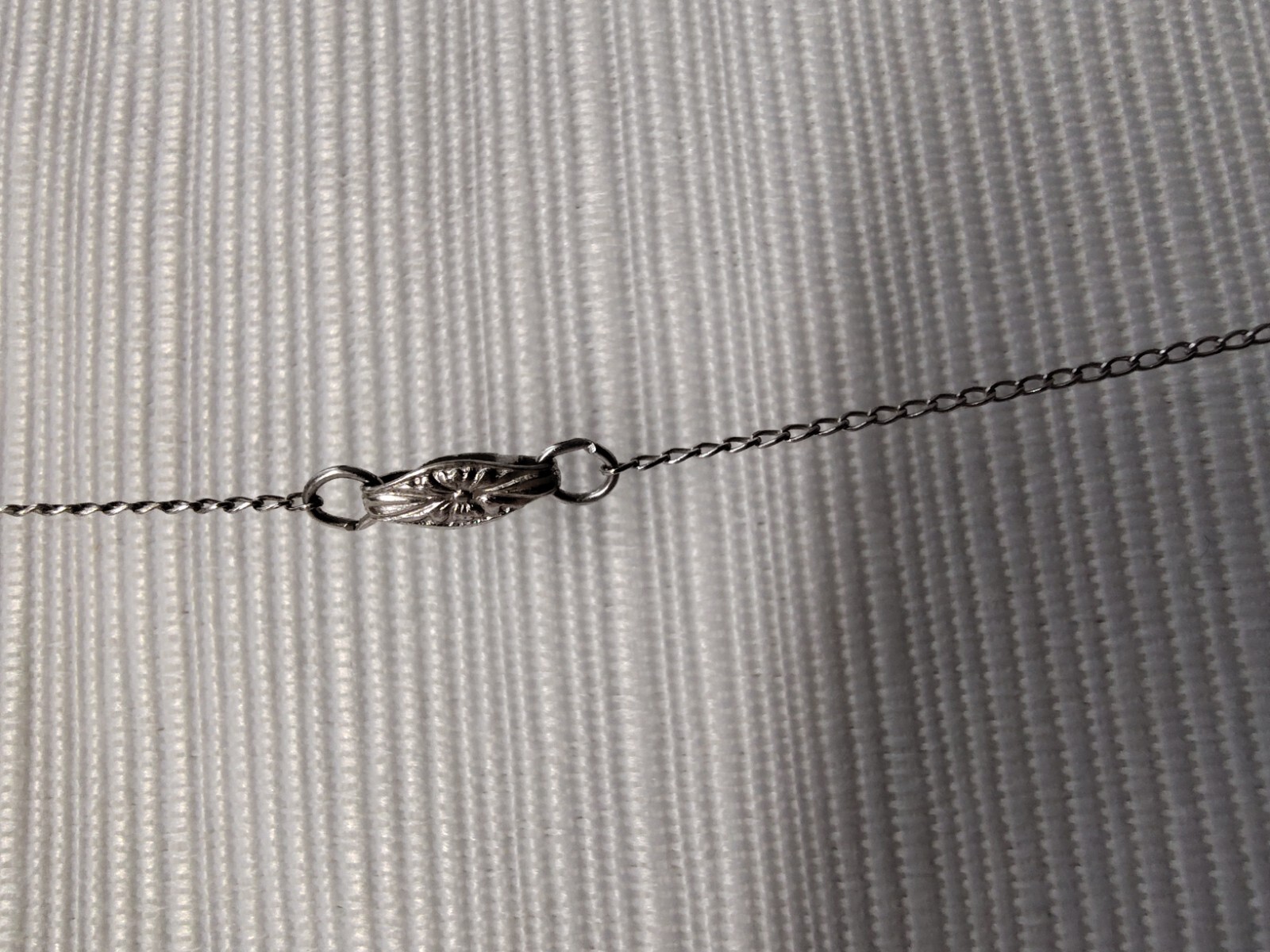 NVC Nataliya V Collister Silver 925 Round Letter “P” Pendant On Silver Chain