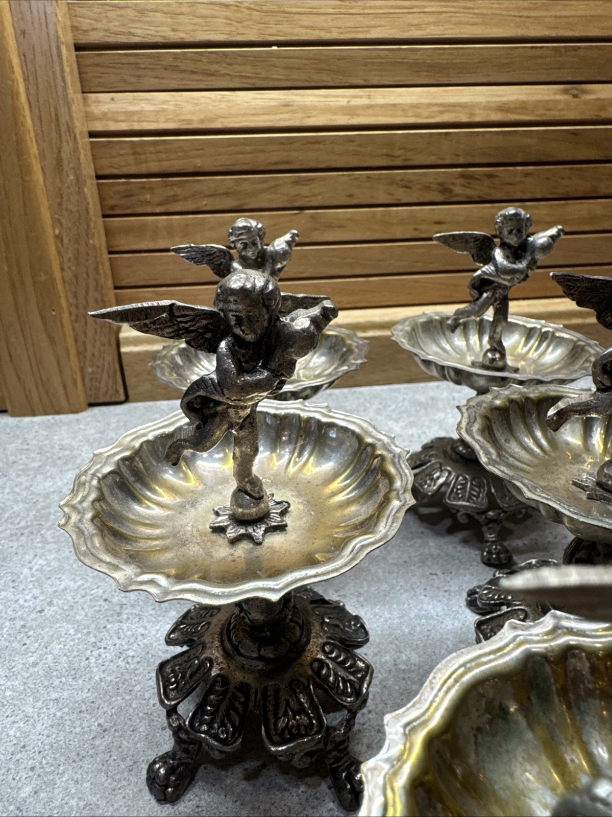 CENDRIER jewelry and or salt cinder Italia 1930 ( set of Eight )