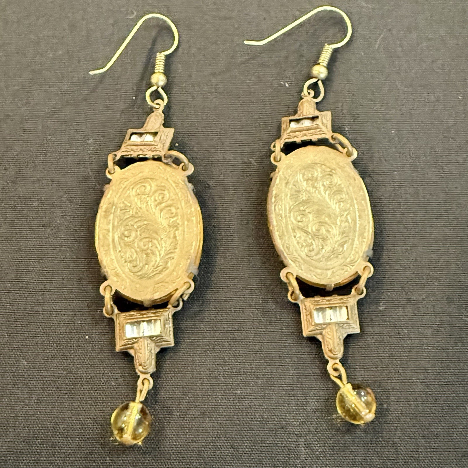 Vintage Glass Works Studio Dangle Drop Earrings – Angel & Cherub