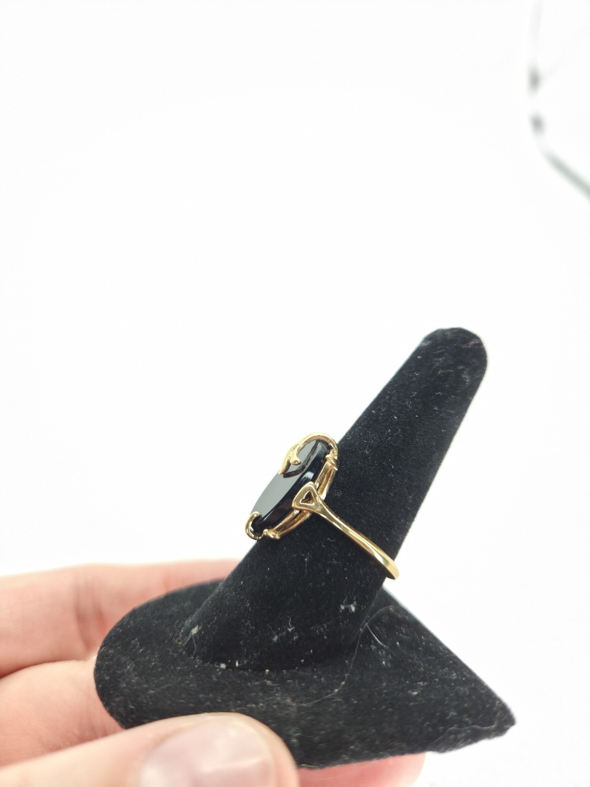 AVON Vintage 1978 “Night Flower” Ring Sz 9 Cocktail Ring Gold Tone