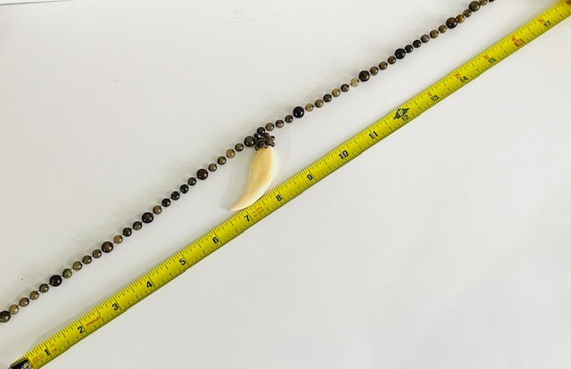VTG Suzanne Kalan Sterling 925 USA Gemstone Unisex Beaded Pendant Necklace, 17″