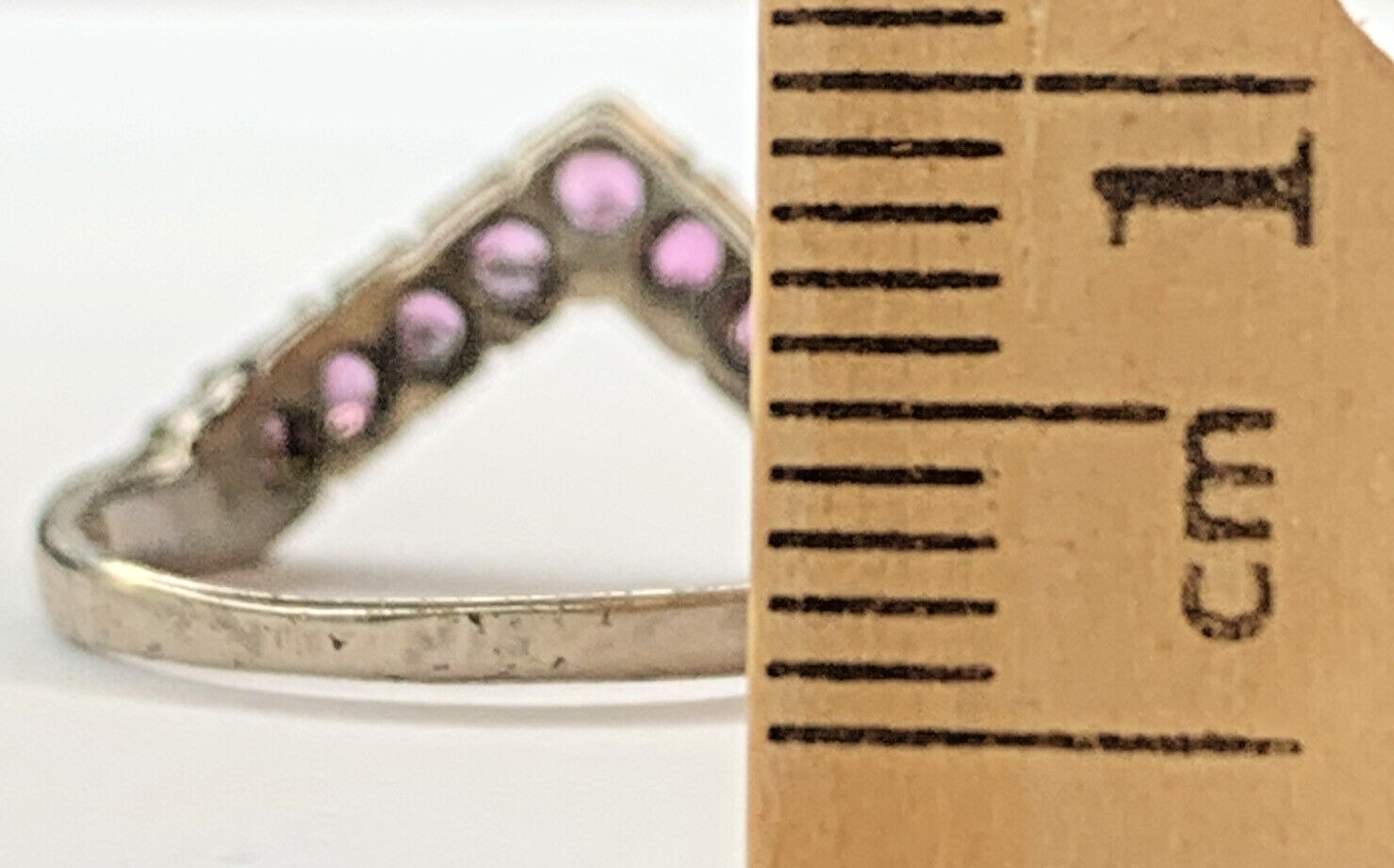 VTG Nikolas Sterling 925 Emerald Ruby Sapphire Chevron V Stackable Rings SZ 6