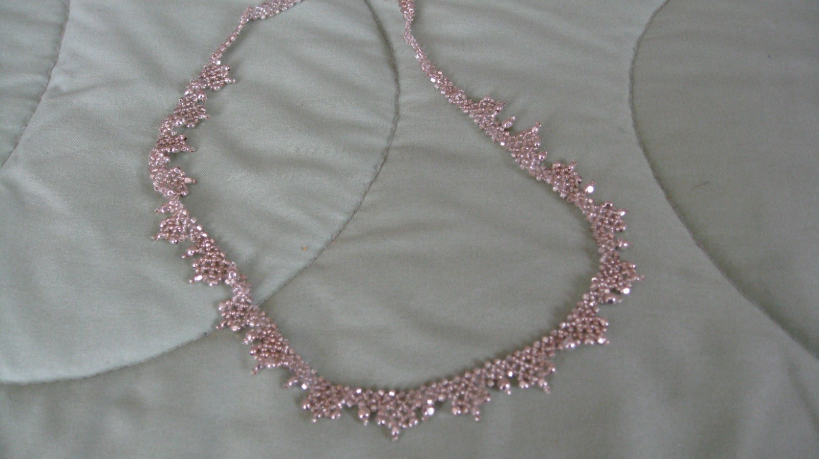 Vintage Sterling Silver Dangle Bead Necklace 16″ with 9″ extender Old Design