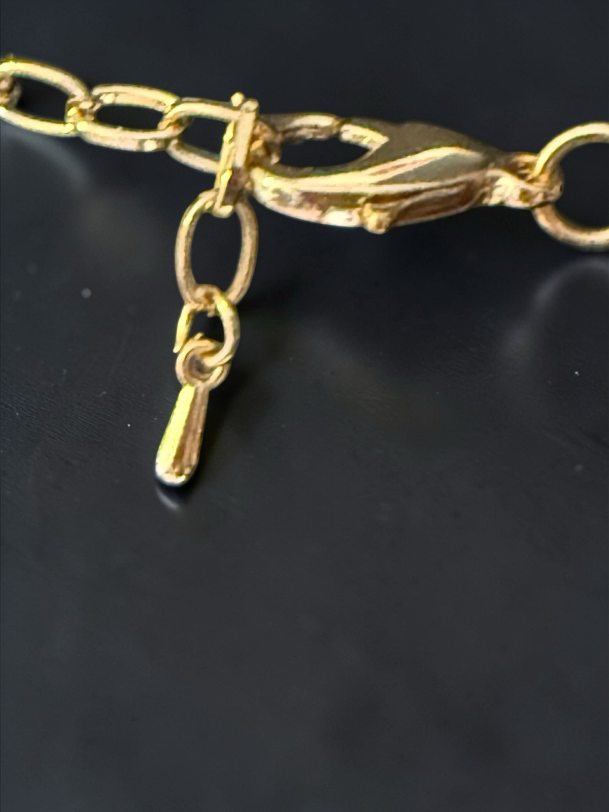 Vintage Statement Necklace Multicolor Adjustable 19 Inches Long Gold Tone