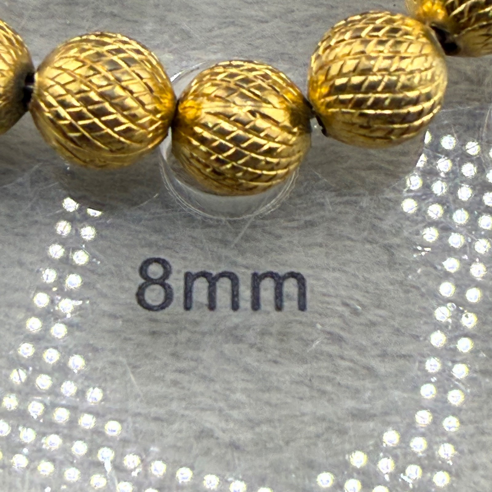 Vintage Trifari Necklace Gold Tone Beaded Metal 15”