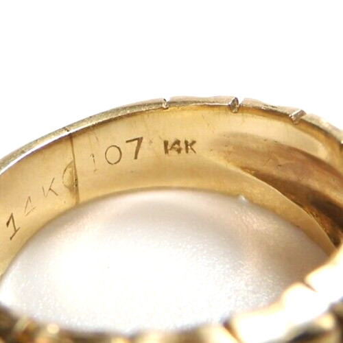 Antique 1920’s Diamond Engagement Ring 14K Two-Tone Gold 5.25 UK-K EGLUSA Unisex