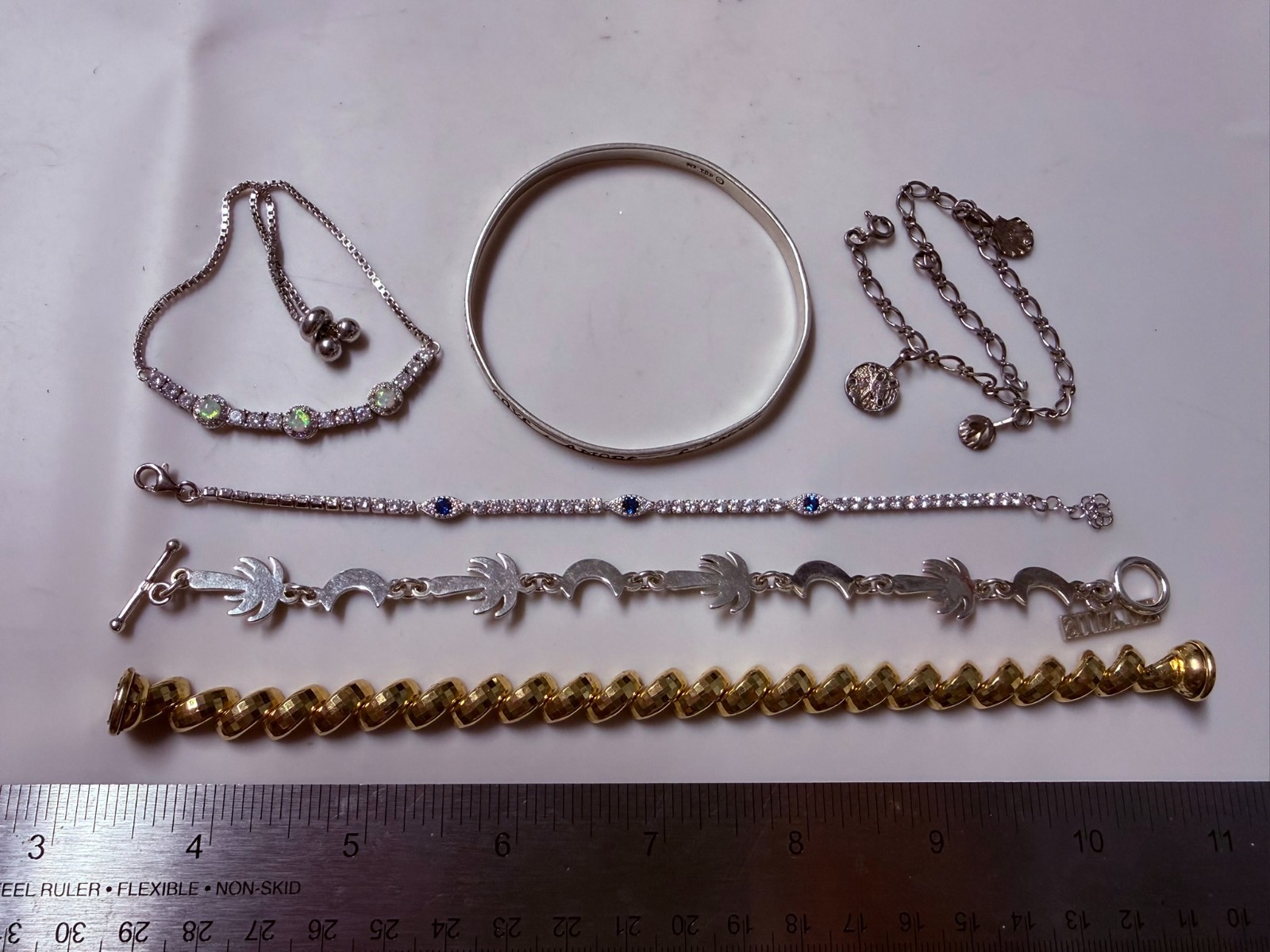 Collection Lot Amazing Vintage and Modern Sterling Silver Bracelets #Decor – W10