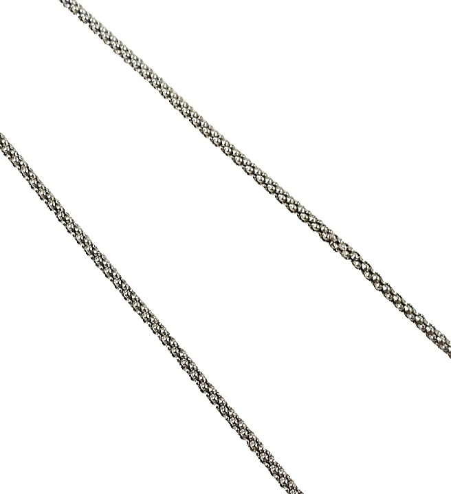 Waxing Poetic 925 Sterling Silver Popcorn Chain Necklace Charms Pendant Jewelry