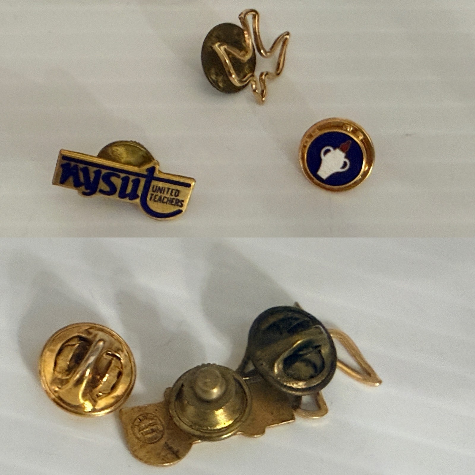 Vtg Lot of Men’s Jewelry Box Cuff Links Tie/Bar Clips Studs Pins