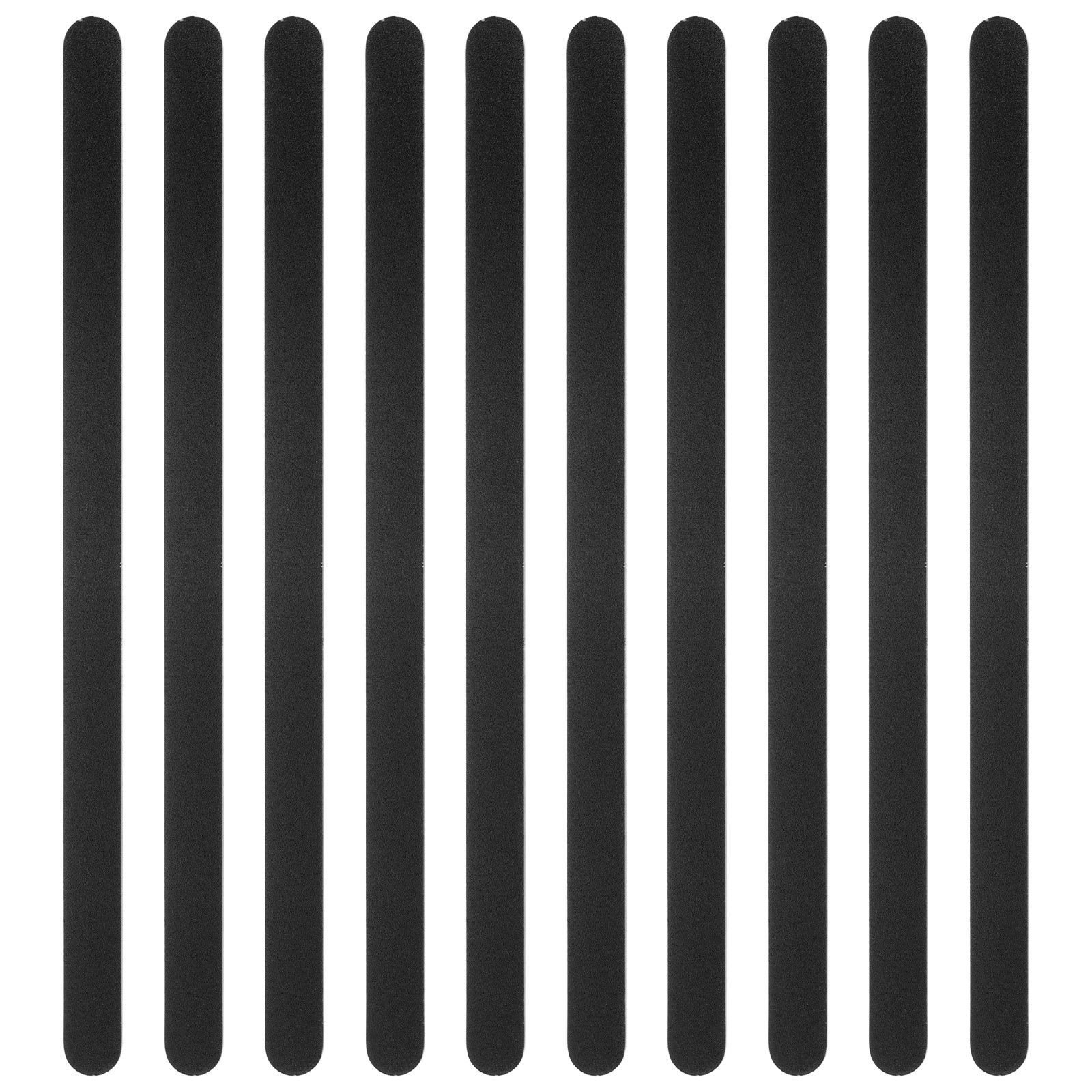 10Pcs 6×0.35×0.06″ Anodized Aluminum Bracelet Blanks Stamping Engraving Black