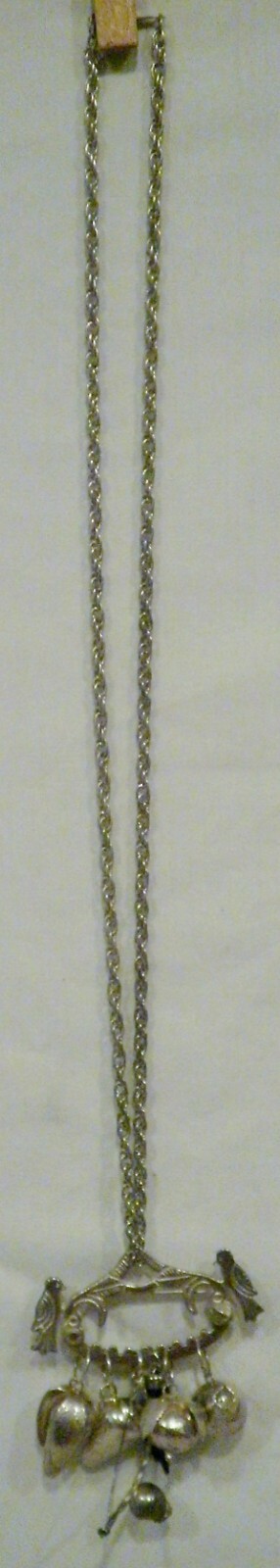 Vintage Pewter Charm Pin Brooch With 6 Charms or Necklace