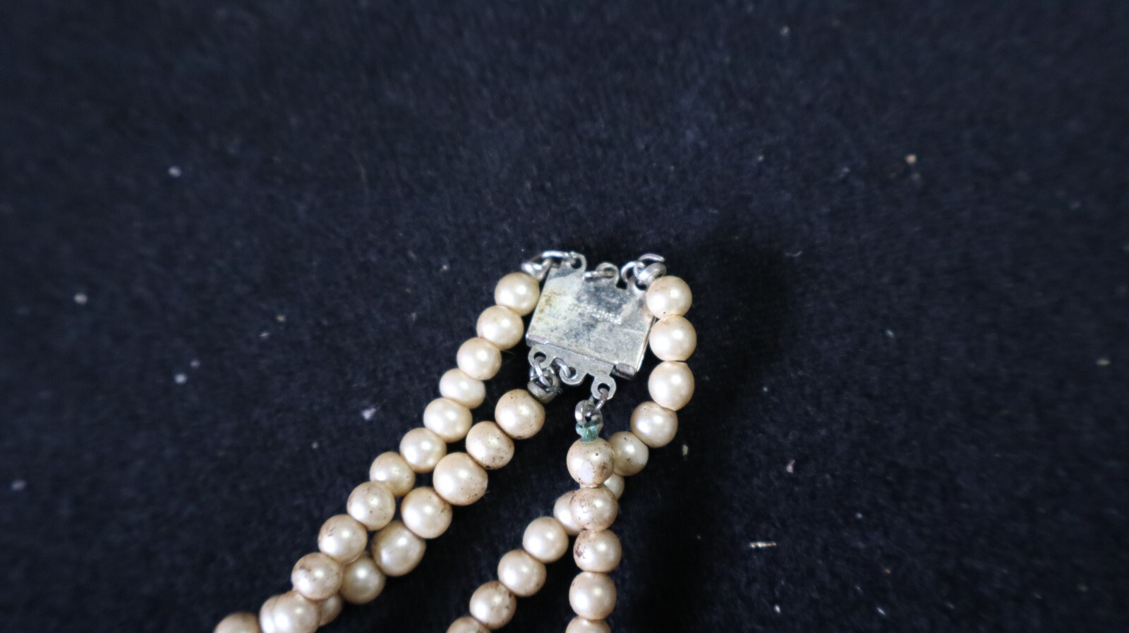 Vintage PEARL NECKLACE STORAGE AUCTION FIND LOT 2 STERLING K