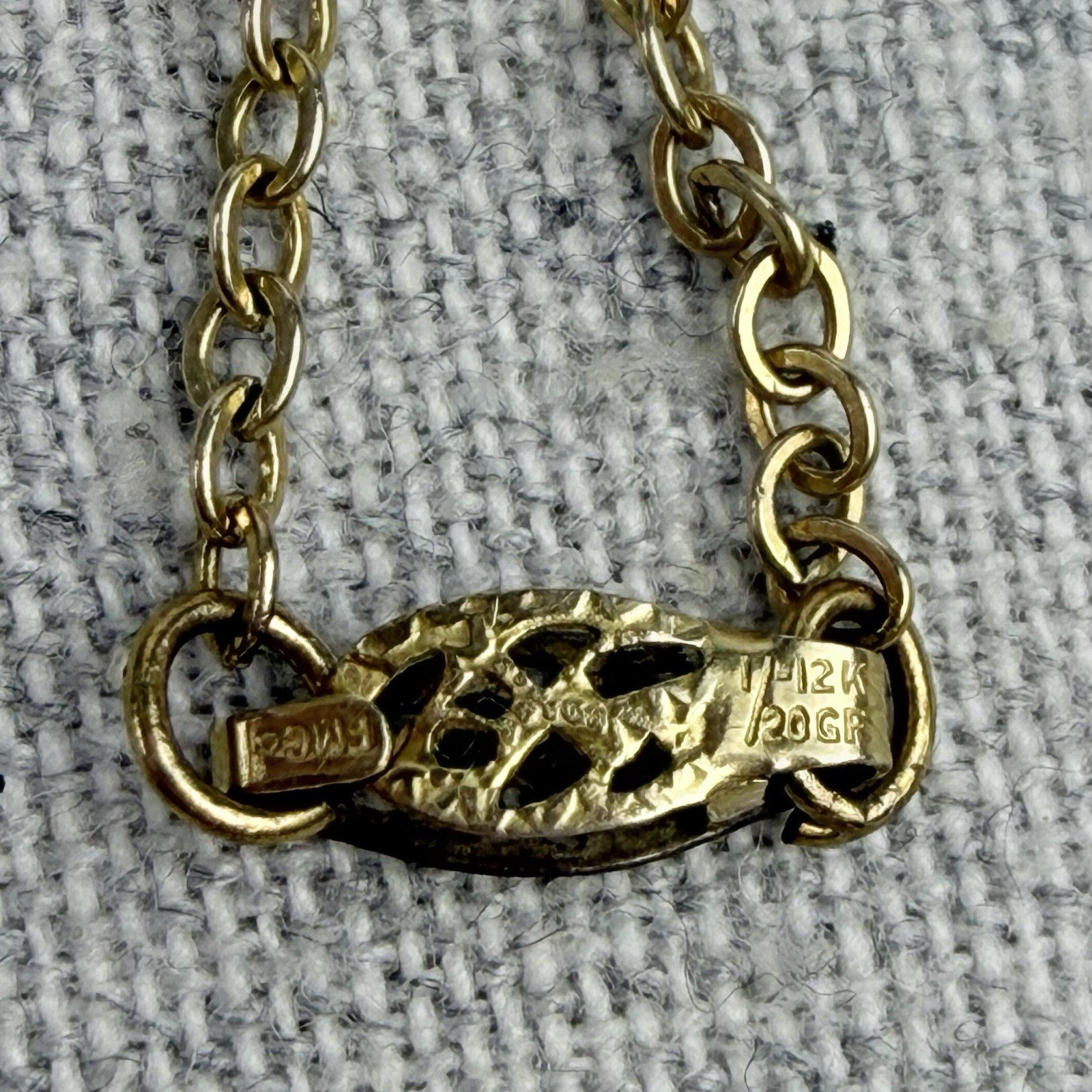 Antique Victorian Art Deco Gold Filled Diamond Heart Locket Pendant Necklace