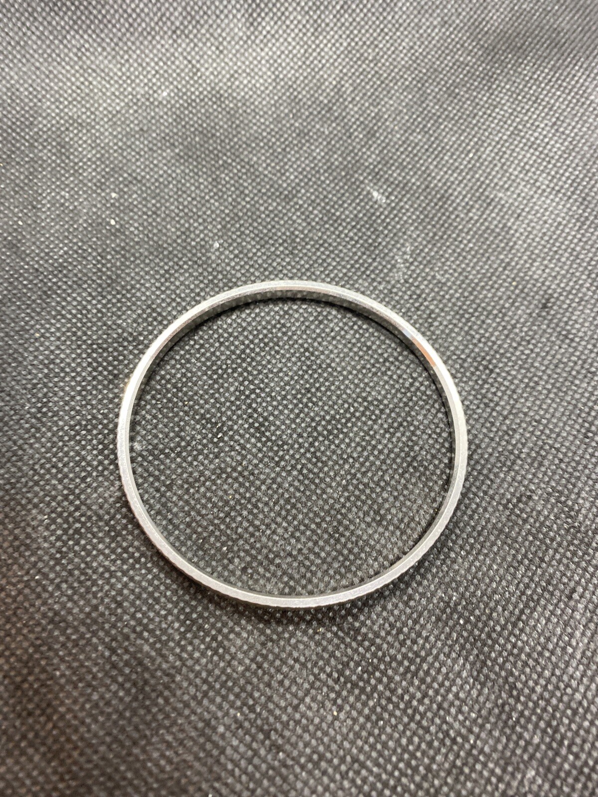 Vintage Silver Tone Etched Signed Trifari Bracelet 2 1/2” Across 1/4 Wide