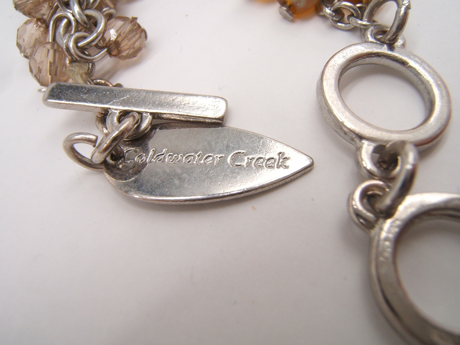 VTG COLDWATER CREEK BEADED BRACELET TOGGLE CLOSURE