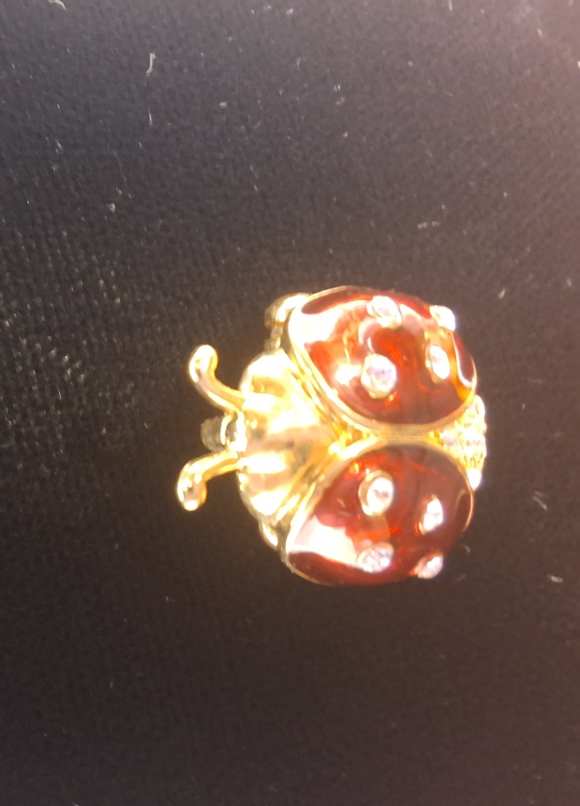 Rare Hard to Find – Retired Gold Plated DAR Ladybug Pendant Pin By GARNAY