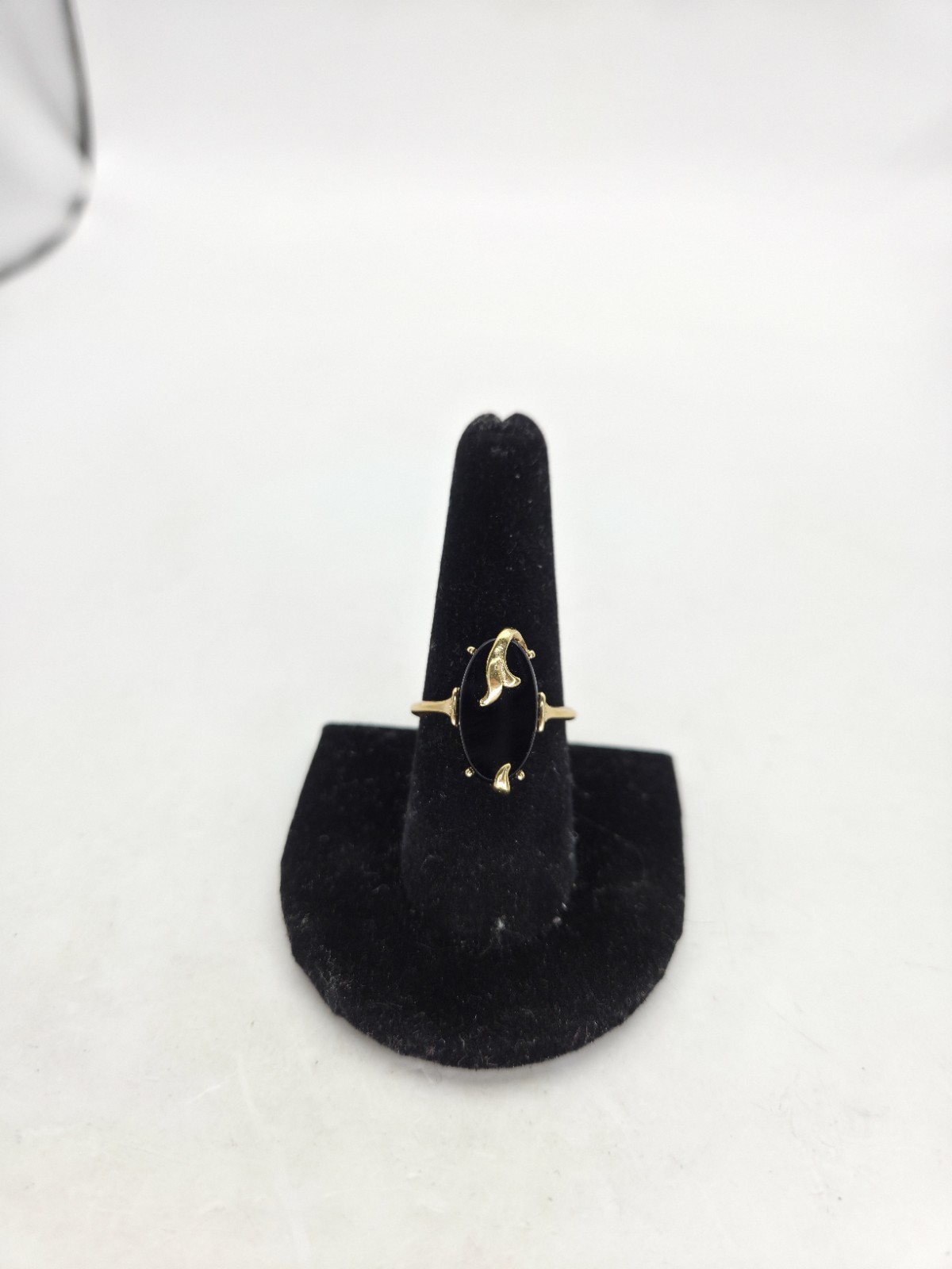 AVON Vintage 1978 “Night Flower” Ring Sz 9 Cocktail Ring Gold Tone