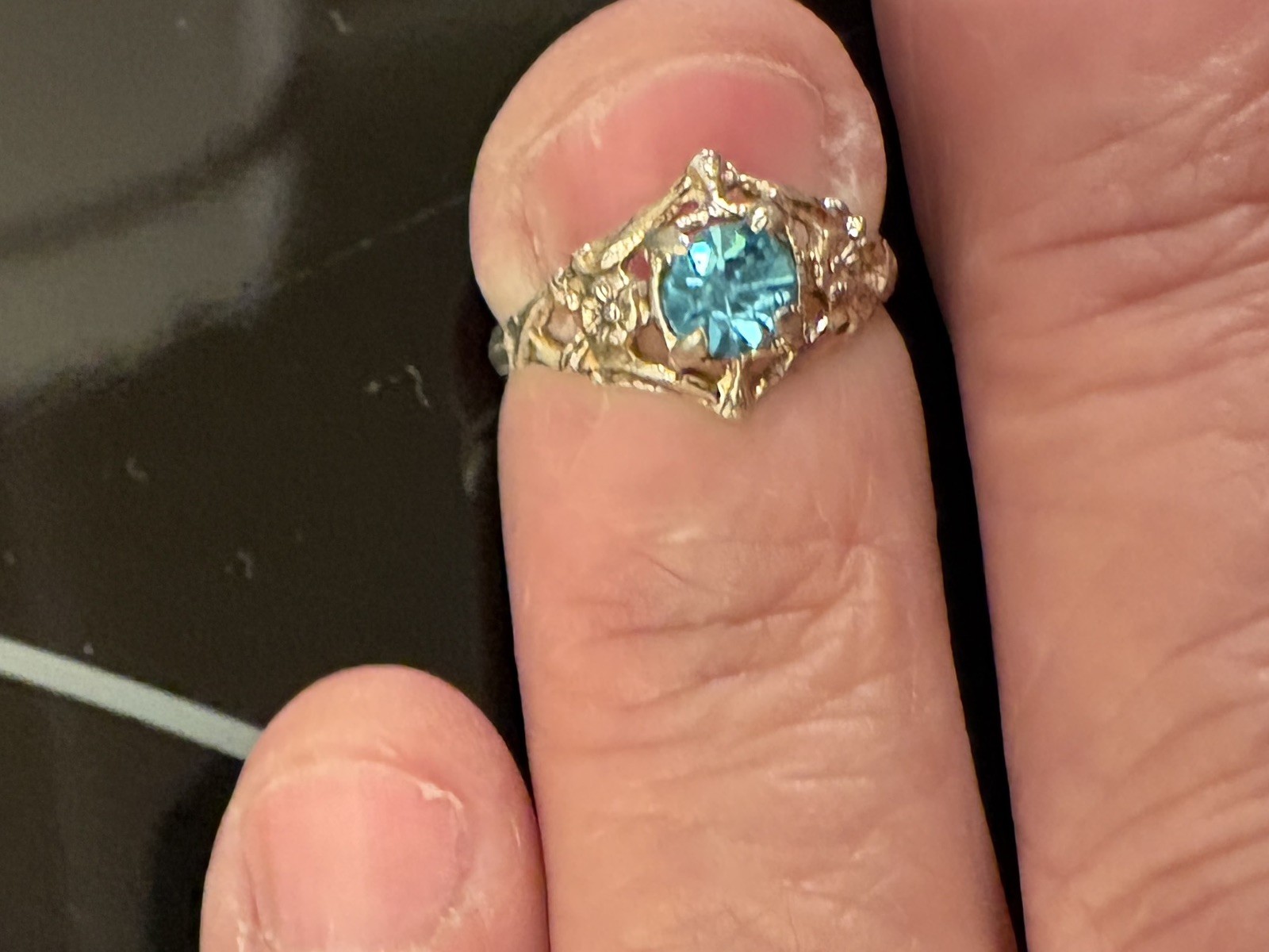 Antique Baby Child Sterling Silver Ring, Preowned