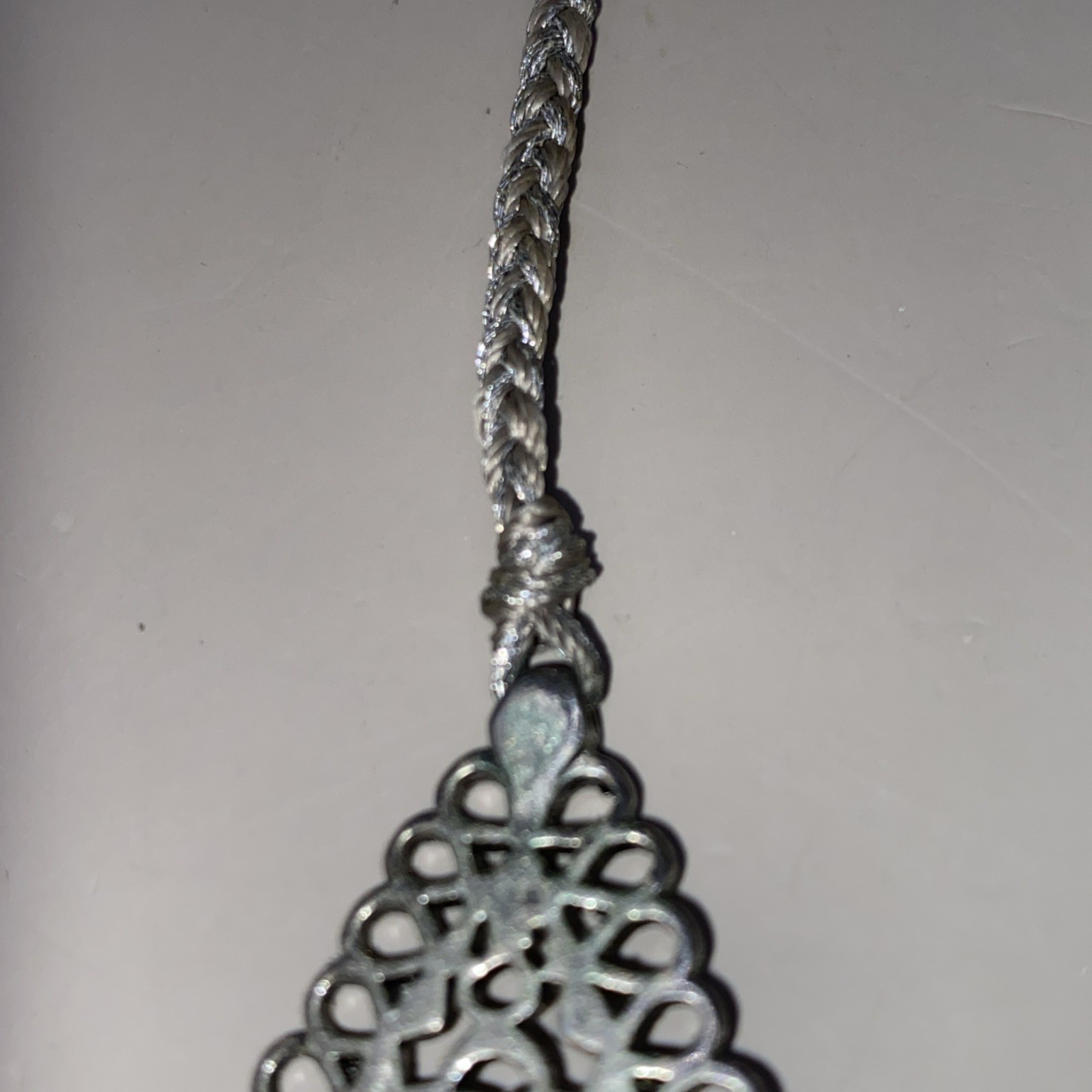 4 VTG Silver Tone Necklaces + Earrings Filigree Medallion Stella & Dot Rope GLAM