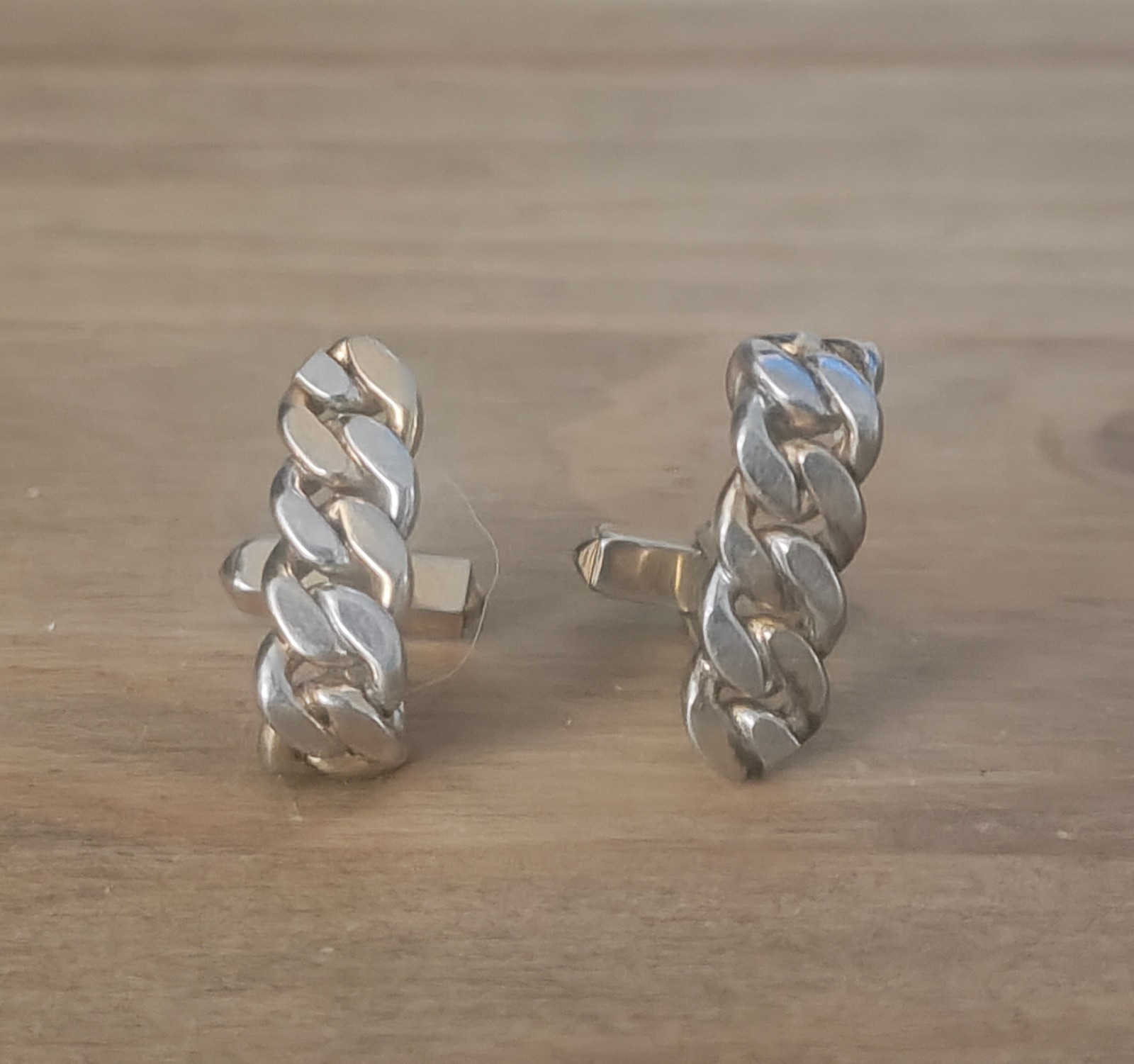 Swank Gold & Silver Chain Cufflinks
