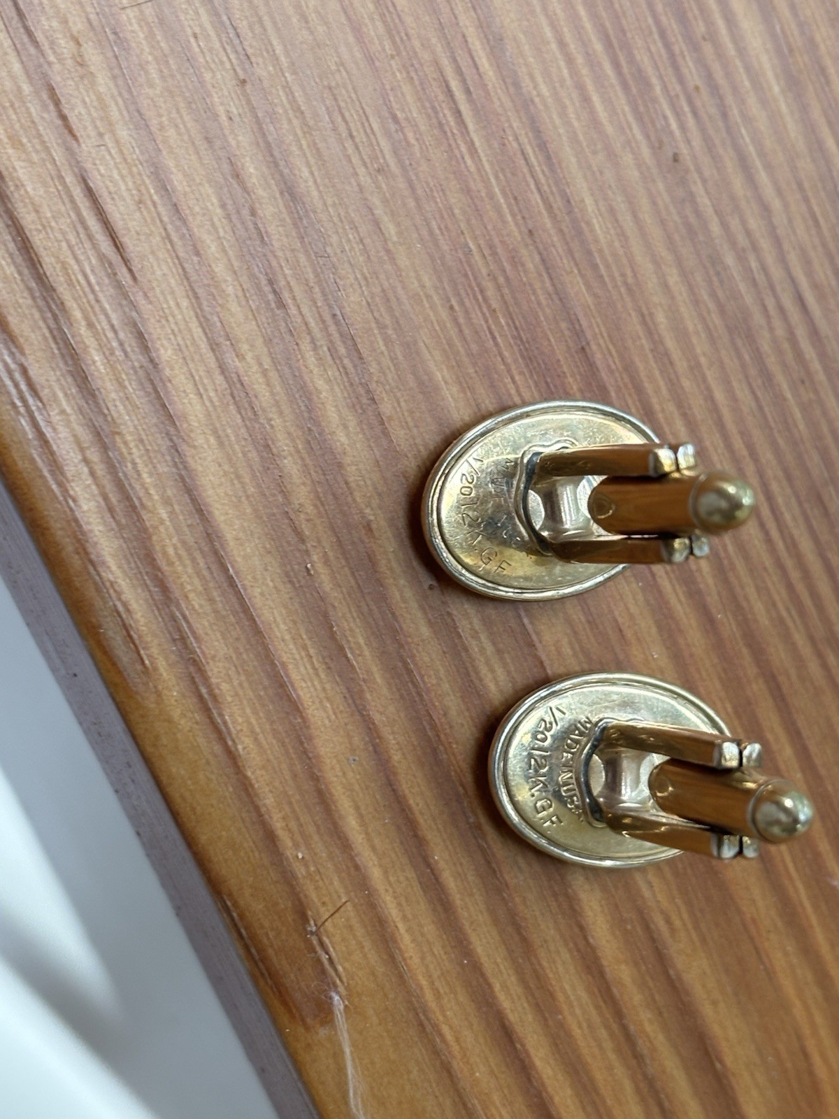 Vintage Hadley USA 12K Yellow Gold Filled Oval Bullet Back Cufflinks