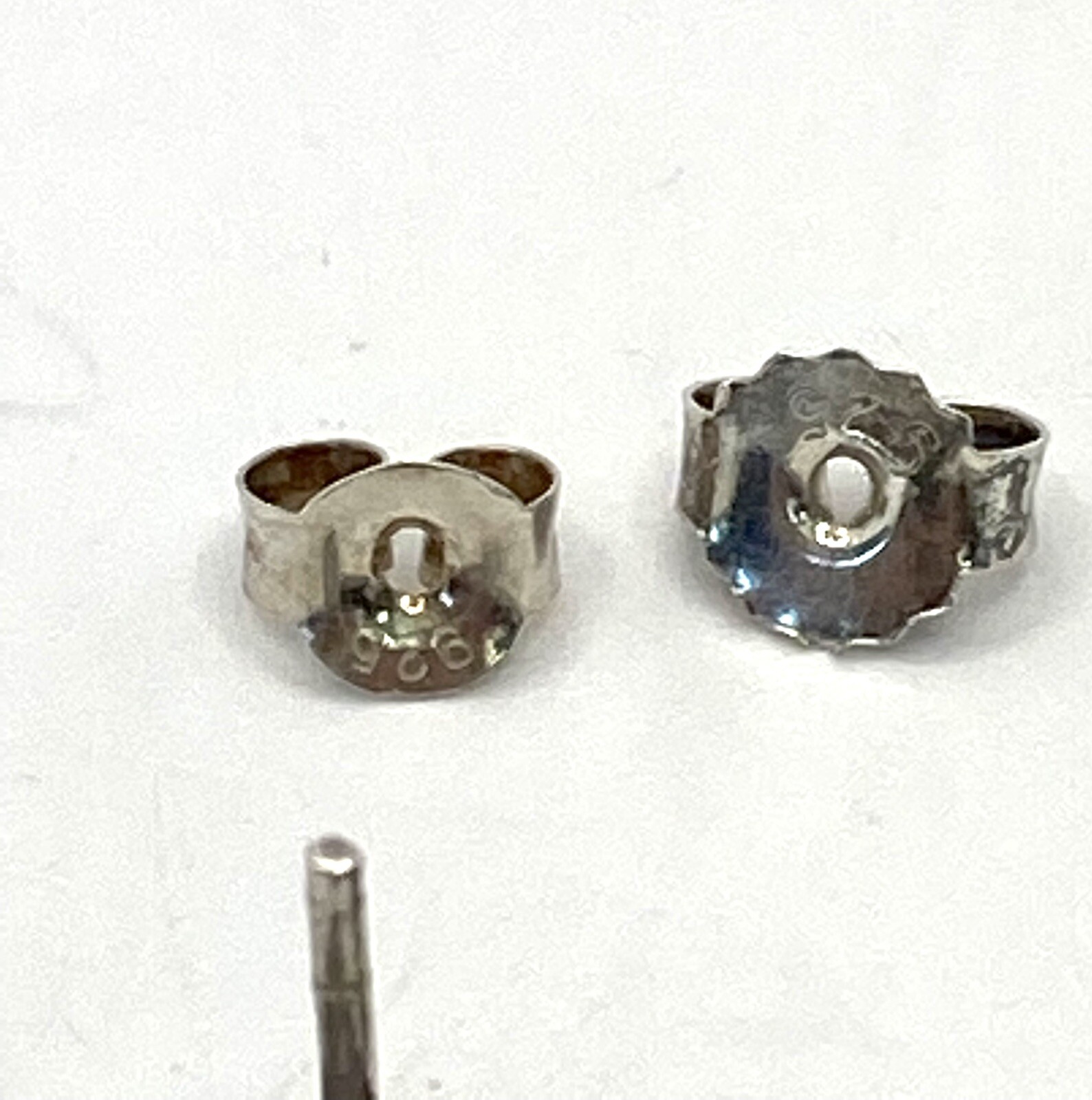 925 Earrings Dangles Geometric Art Deco Vintage Pierced 6.69g