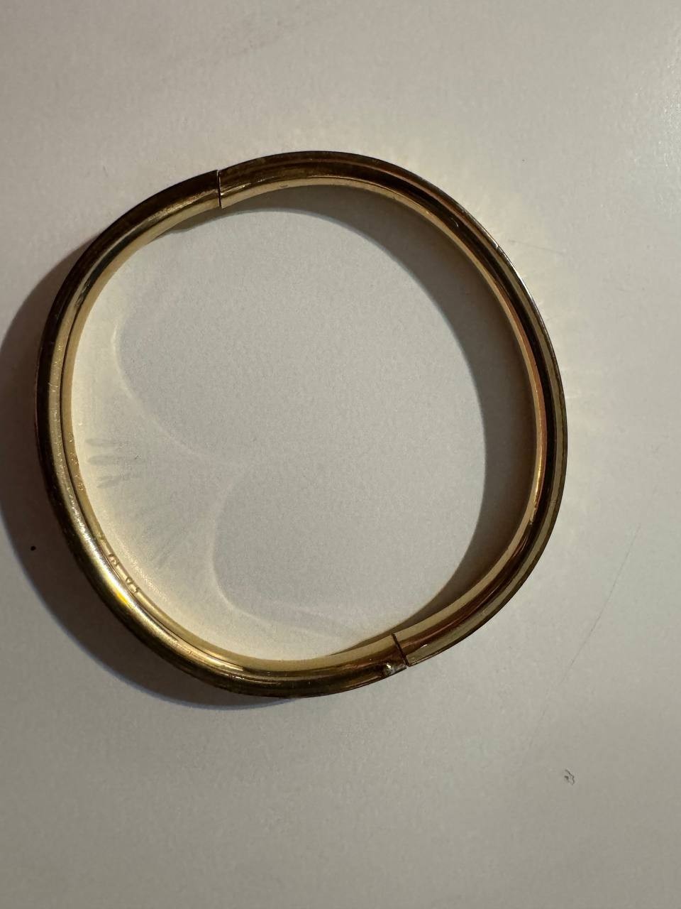 Vintage Ballou BAB Gold Filled Etched Hinged Bangle Bracelet Children’s