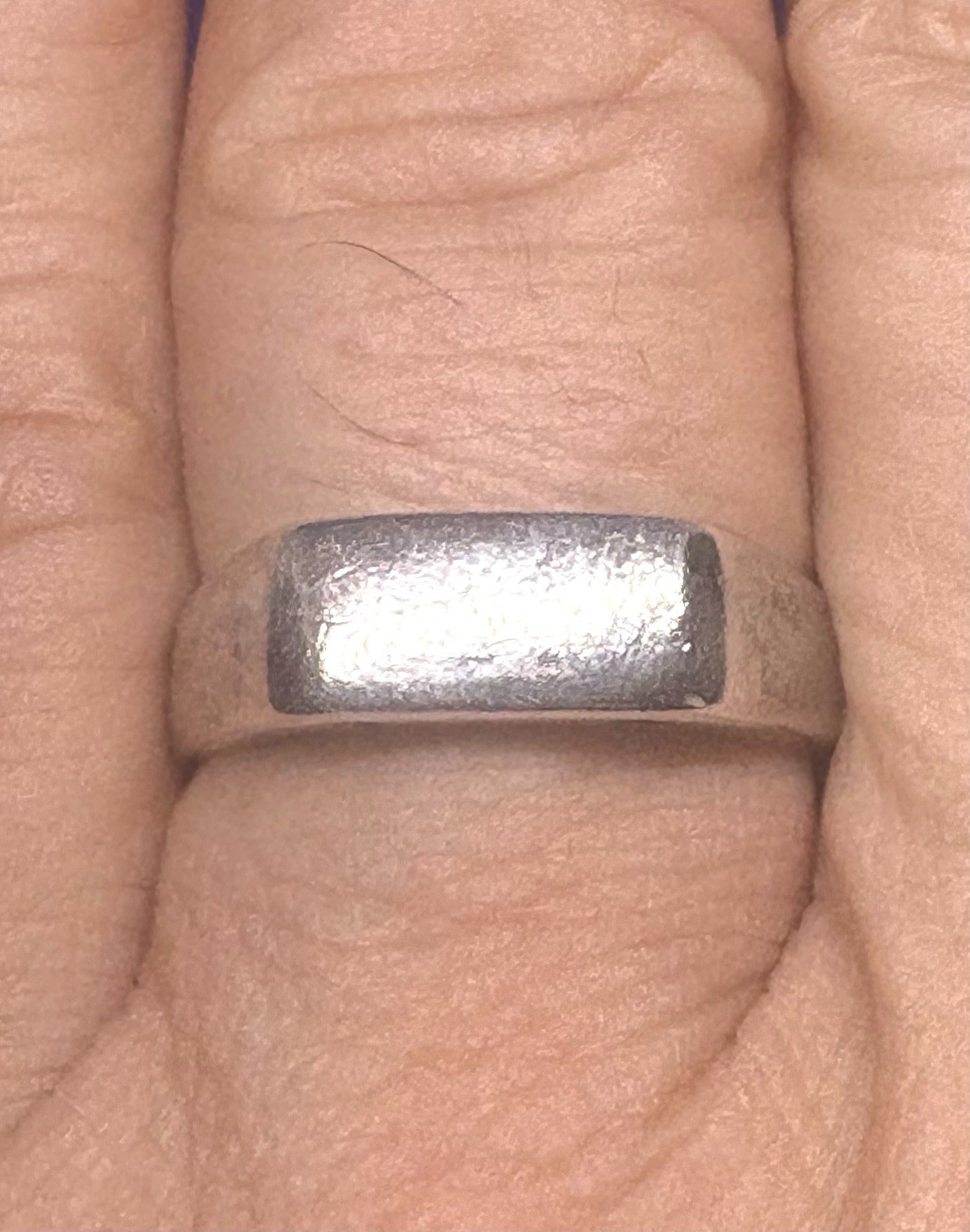 A28 Minimalistic Modernist 925 Silver Ring 3.69g Size 10 Vintage 1960s USA