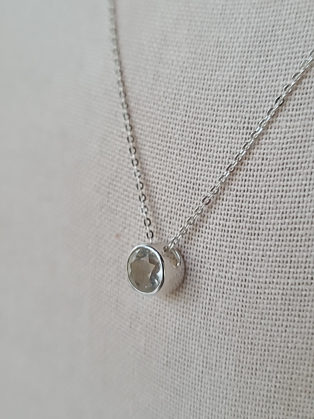 925 CZ Pendant Necklace Vintage