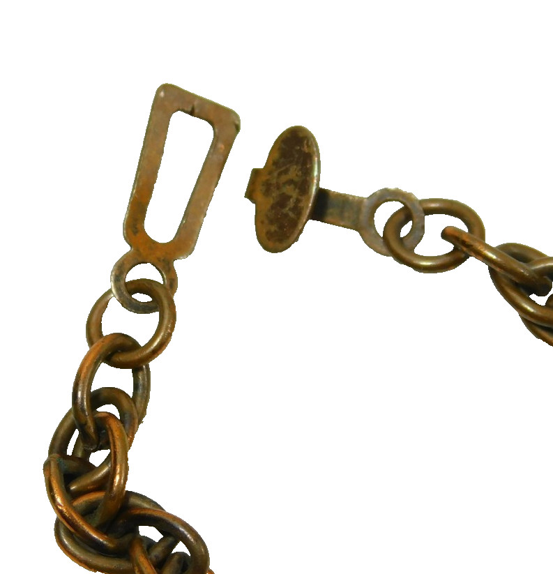 Vintage Copper Matador Pendant Rope Chain Necklace