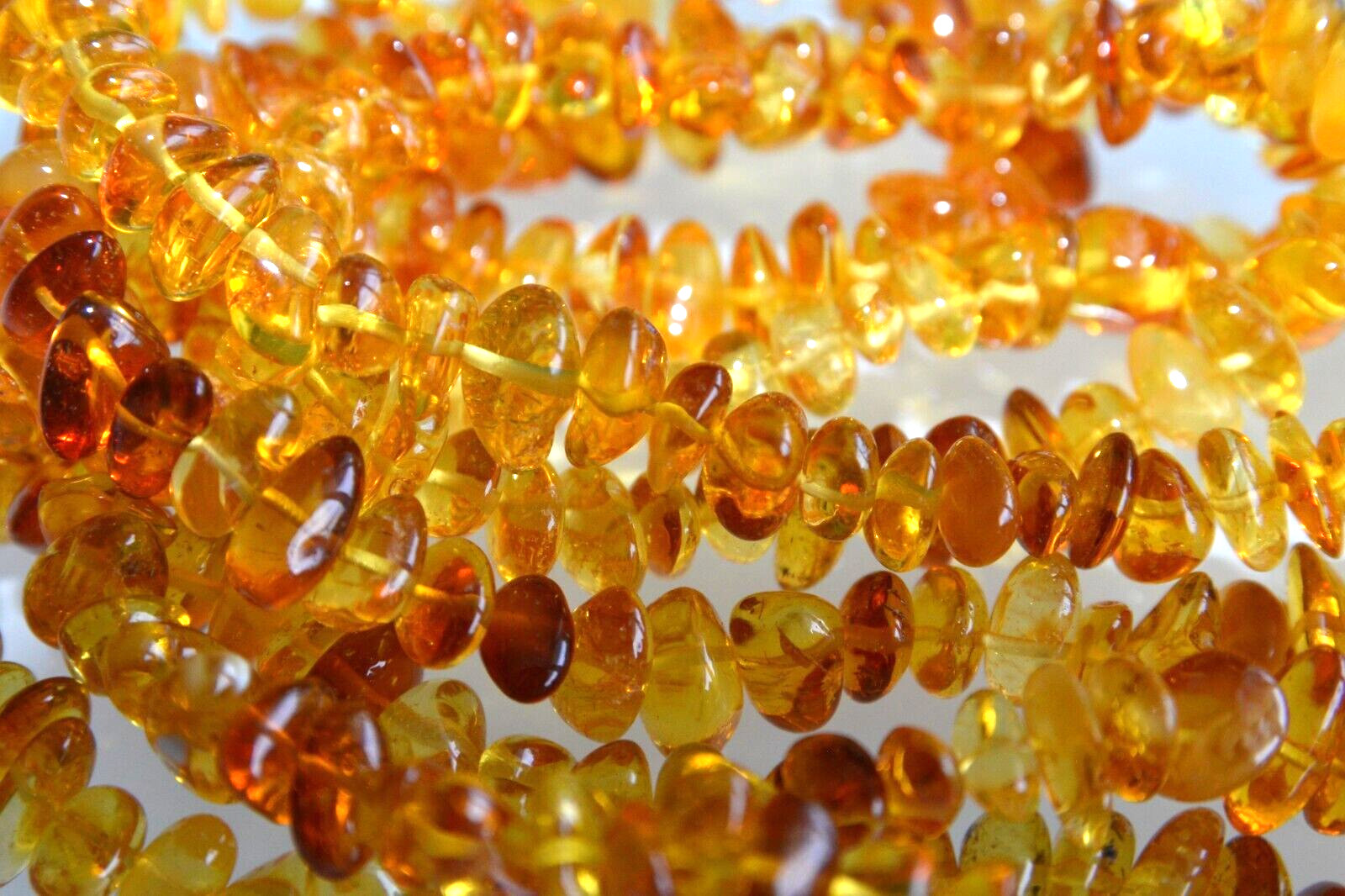 ✅135 cm=46gr RUSSIAN SOVIET BALTIC AMBER BEAD NECKLACE 琥珀 BRACELET STONE PENDANT