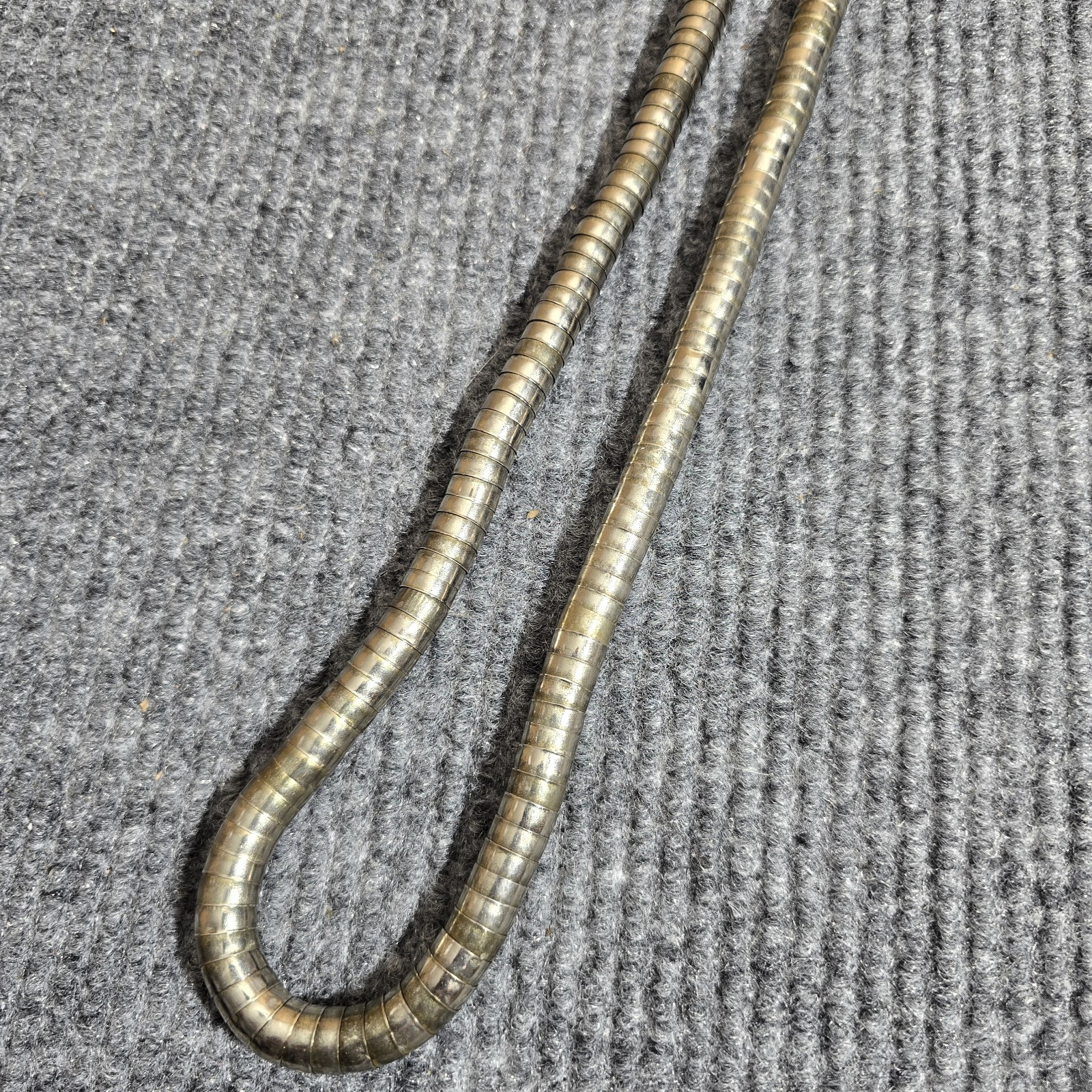 Bronze-tone Cap Bead Serpentine Necklace