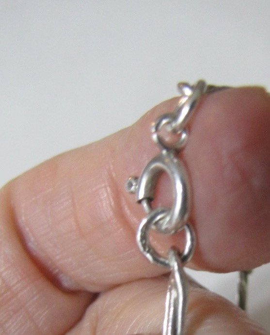 Sterling Silver Figaro Chain Necklace 20″ 4.6mm 18.9 Grams Vintage Italy Style