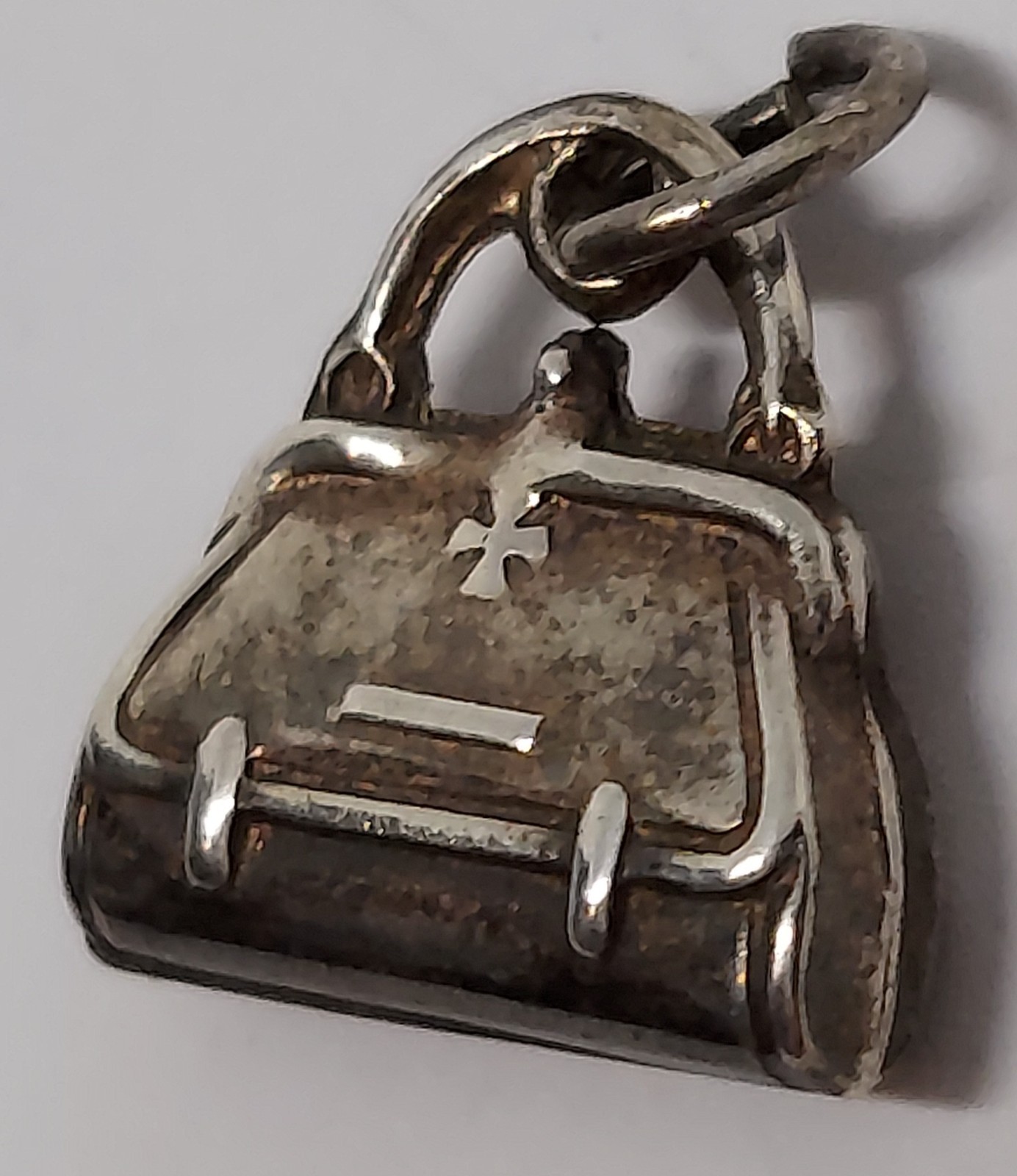 Vintage Sterling Silver Charm 3D Purse Handbag or Dr. Bag?