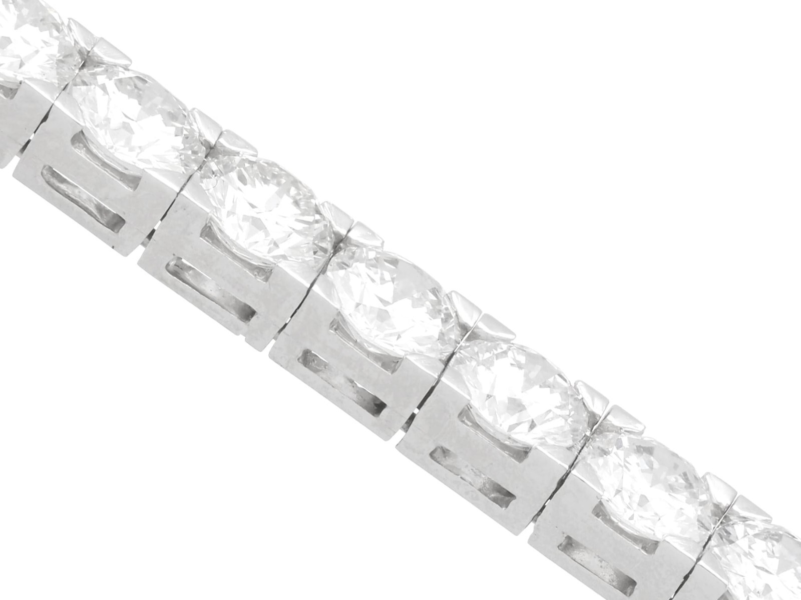 Vintage French 16.75Ct Diamond and Platinum Bracelet Circa 1950
